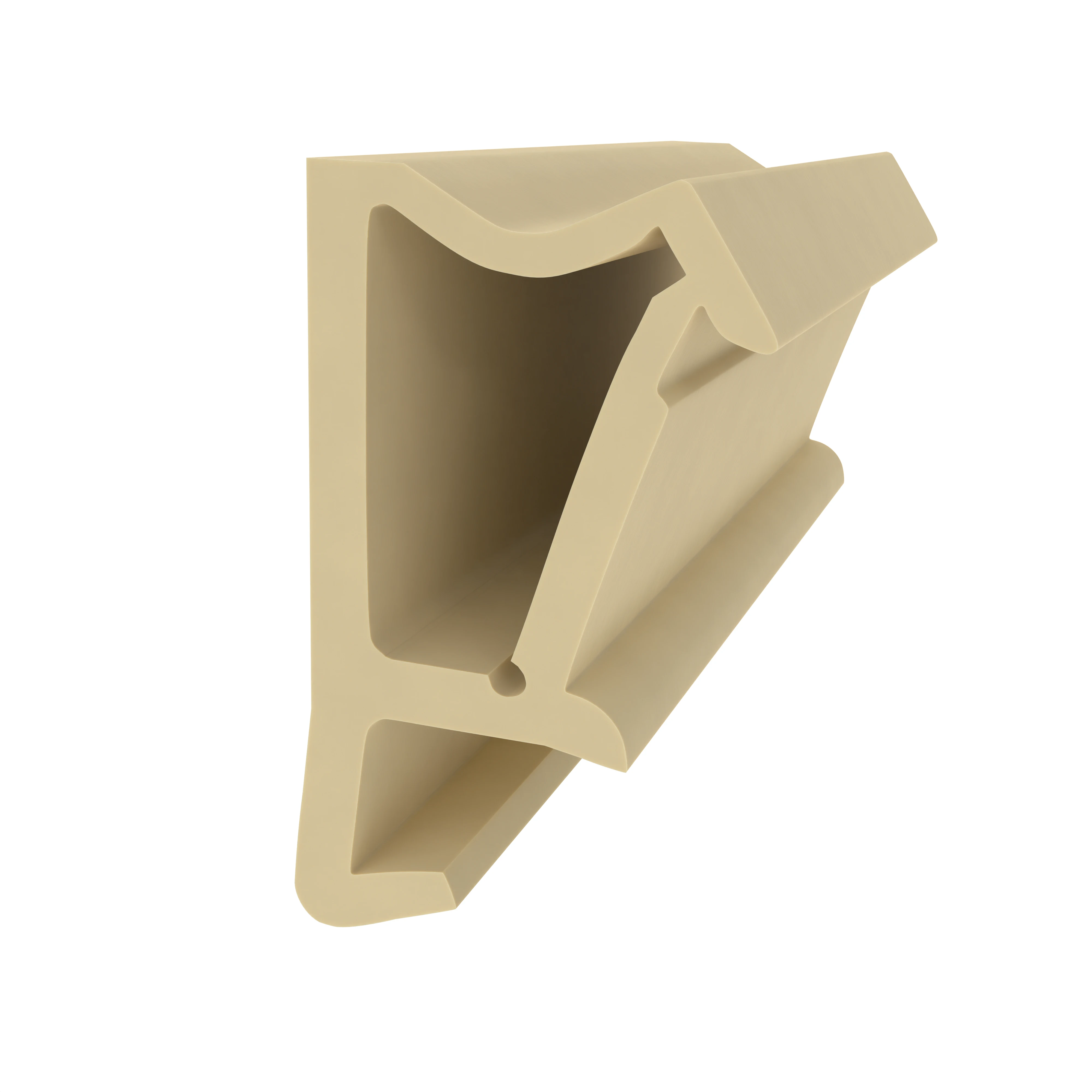 Überschlagdichtungen - Überschlagdichtung für Holzfenster und -türen | Höhe: 14,2 mm | Farbe: beige