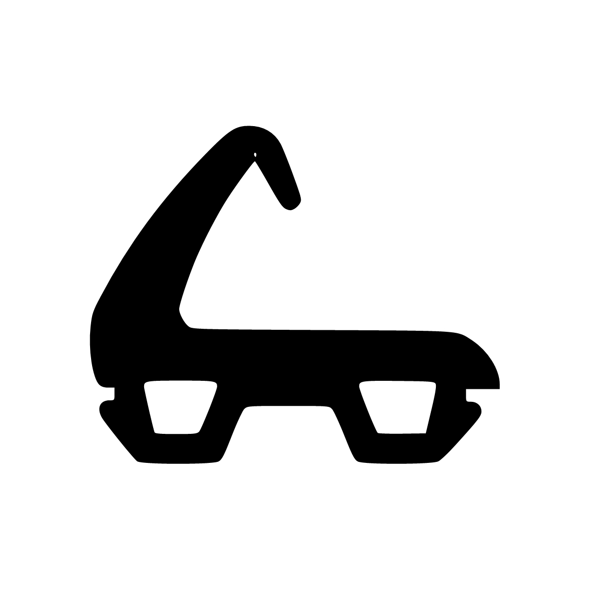 Mitteldichtung für Metall- und Alufenster | 21 mm Höhe | Farbe: schwarz