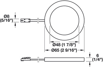 Beleuchtung - Unterbauleuchte für Häfele Loox | Modell: LED 2050 | Spannung: 12 V