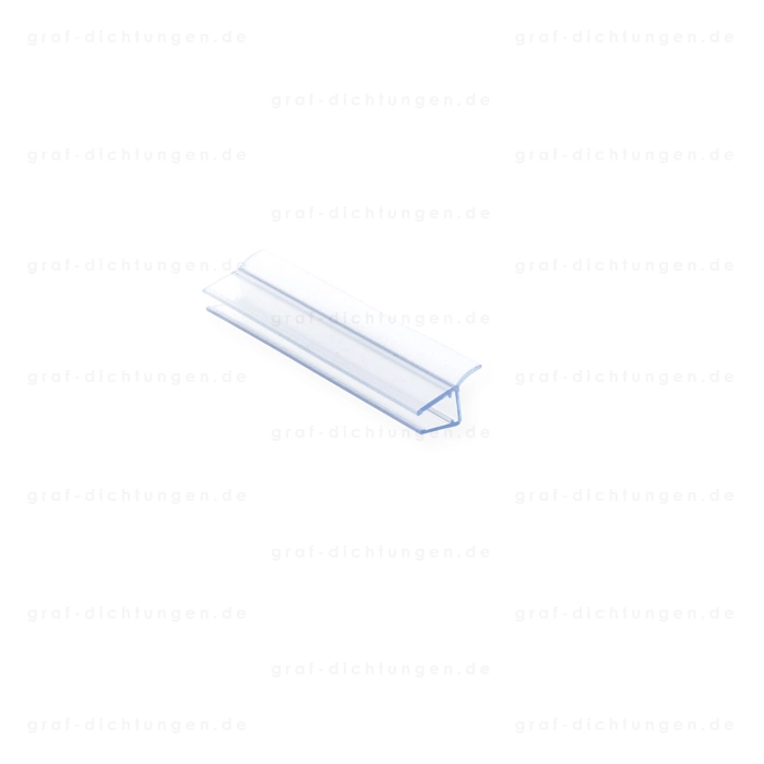Senkrecht - Dusch-Lippendichtung | 6 - 8 mm Glasstärke | Farbe: transparent