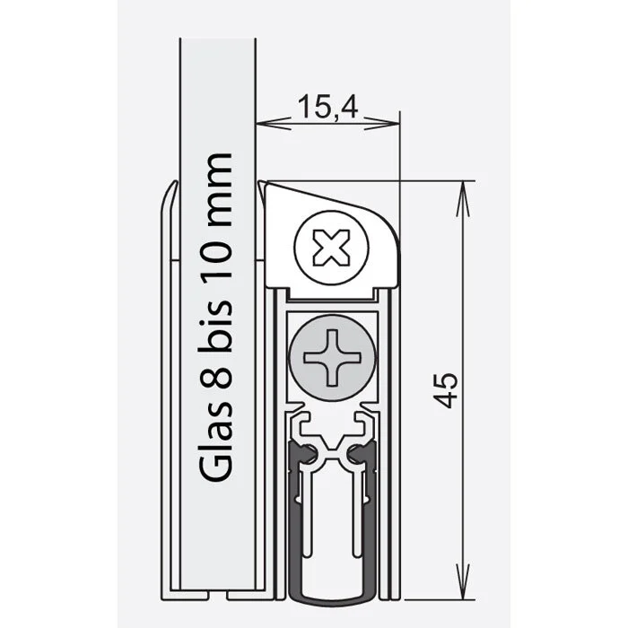 Schall-Ex GS-A Absenkdichtung von Athmer | Länge: 958 mm