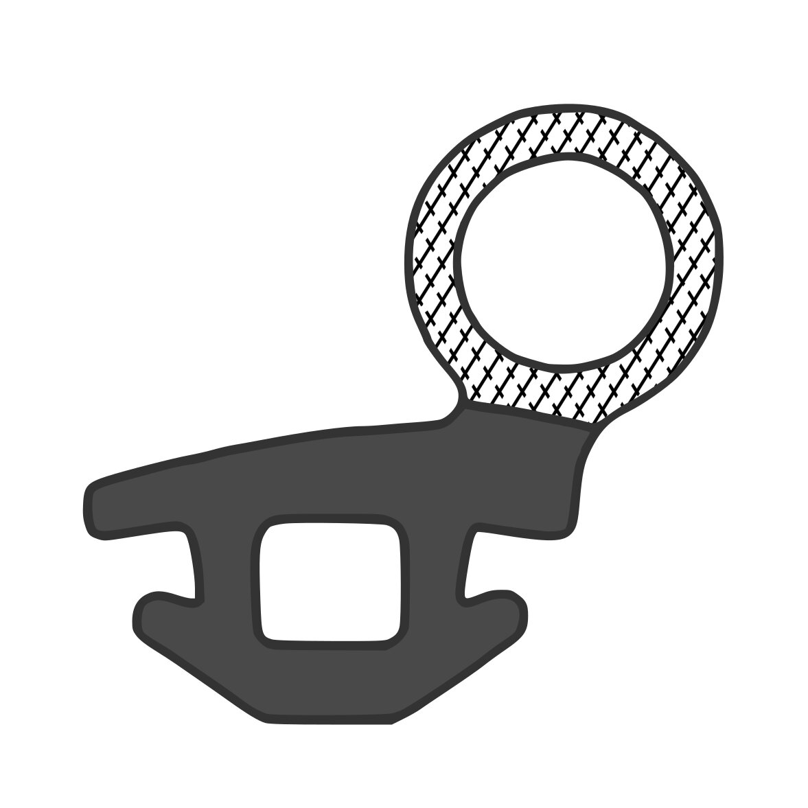 Schwallwasserdichtungen - Caravandichtung | Höhe: 8,8 mm | Farbe: schwarz