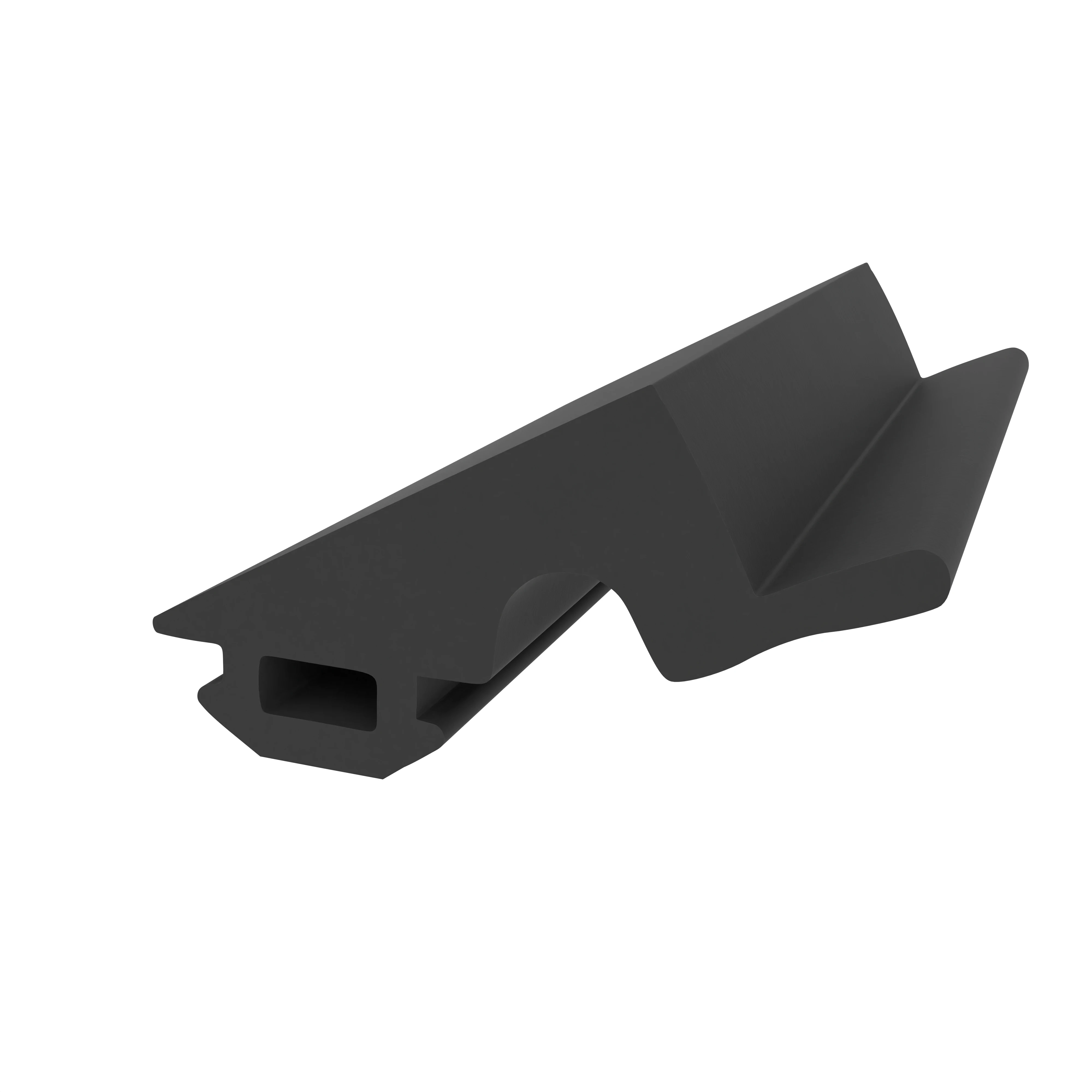 Türrahmen Dichtung - Mitteldichtung für Metall- und Kunststofffenster | 15 mm Höhe | Farbe: schwarz