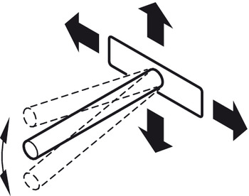 Verbinder & Bodenträger - Tablarträger mit Anschraubplatte | Länge: 110 mm | Breite: 70 mm