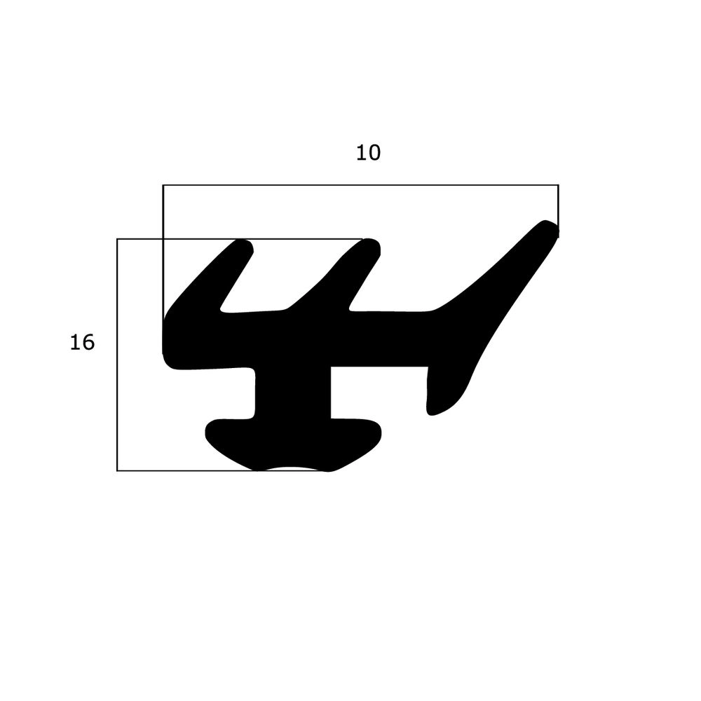 Verglasungsdichtungen - Verglasungsdichtung für Fenster | 10 mm Breite | Farbe: weiß