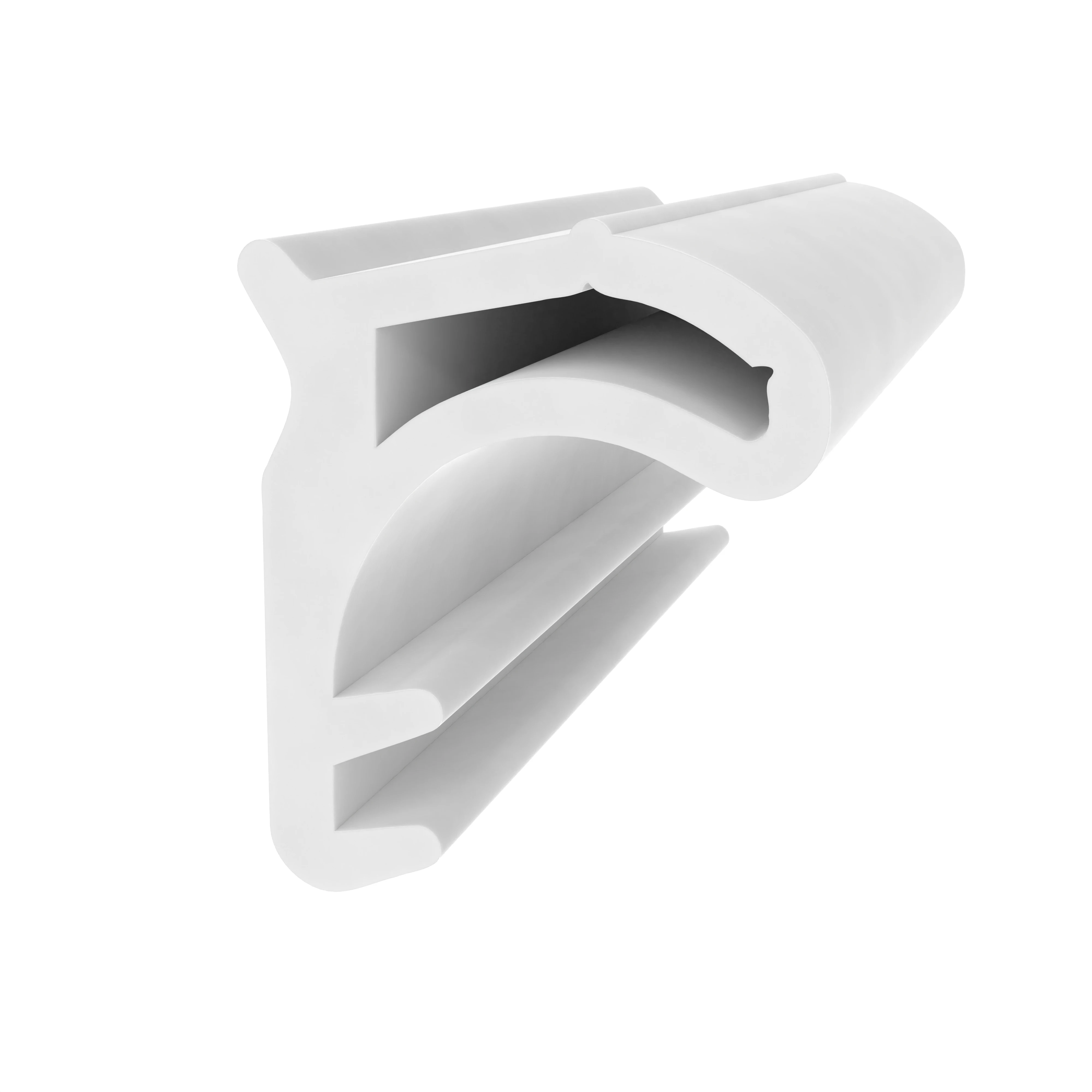 Stahlzargendichtung für Stahltüren | 18 mm Höhe | Farbe: weiß