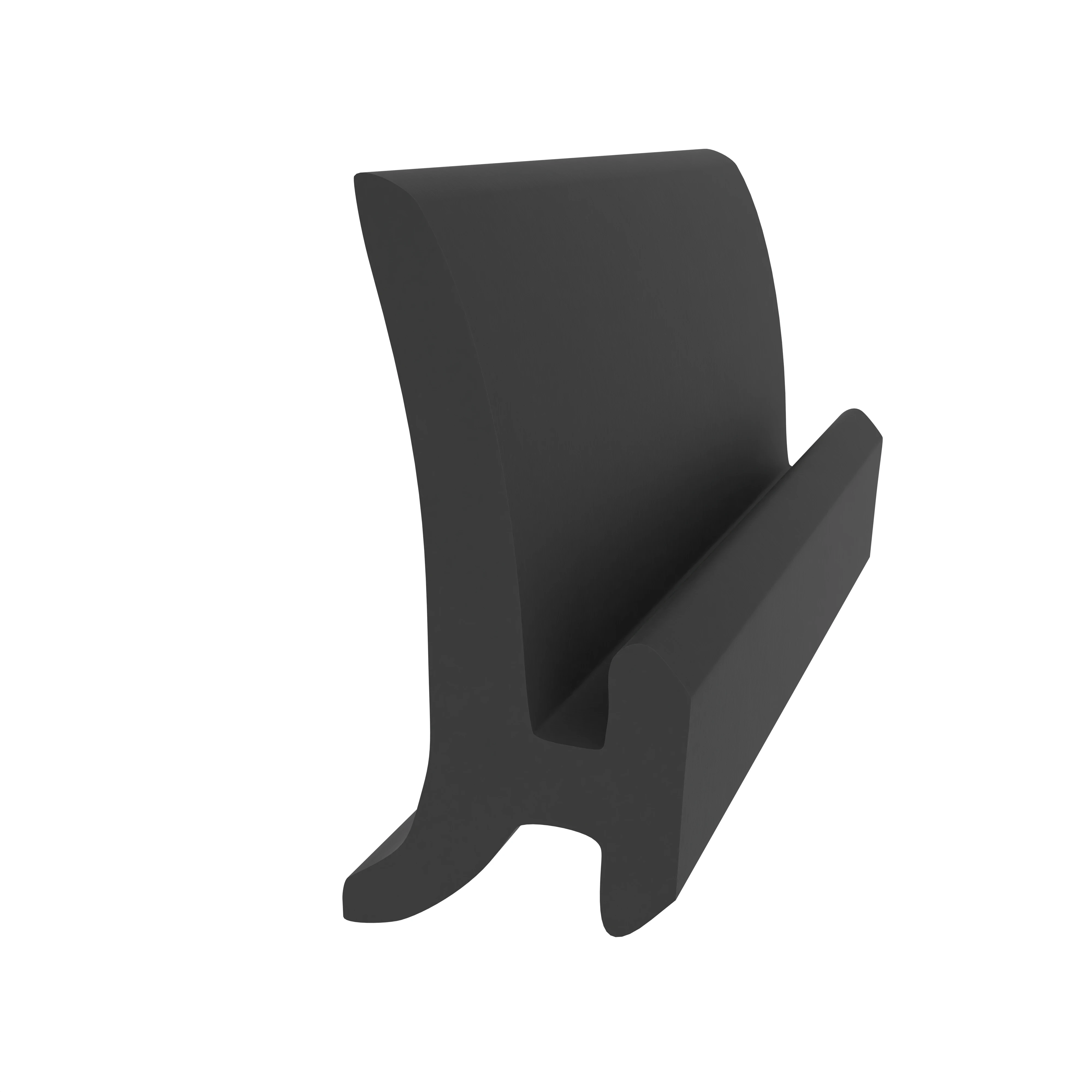 Lippendichtungen - Anschlagdichtung für Fenstern mit seitlichem Anschlag | 6 mm Breite | Farbe: schwarz