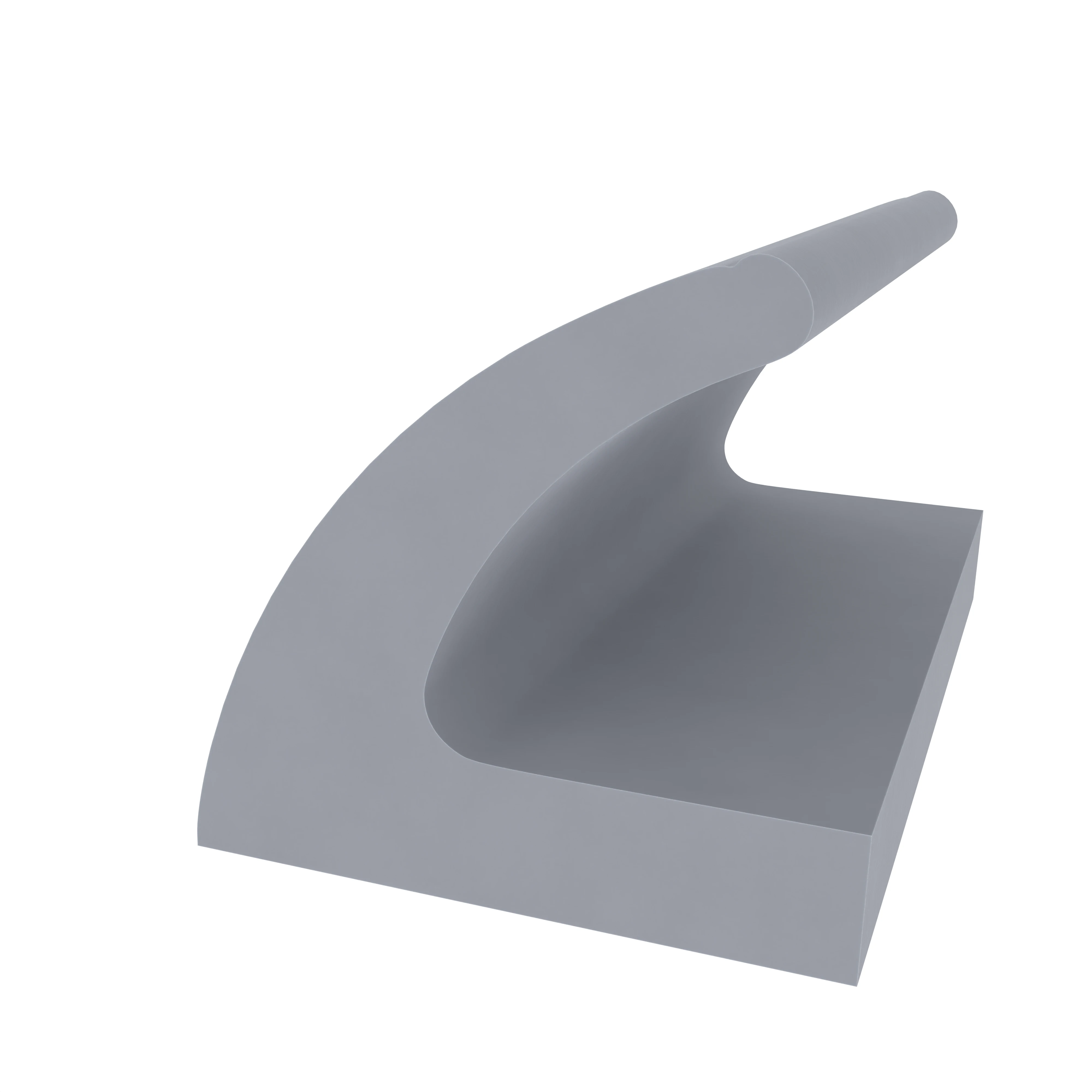 Zum Schrauben - Kühlschrankdichtung Meterware | Höhe: 15 mm | Farbe: grau