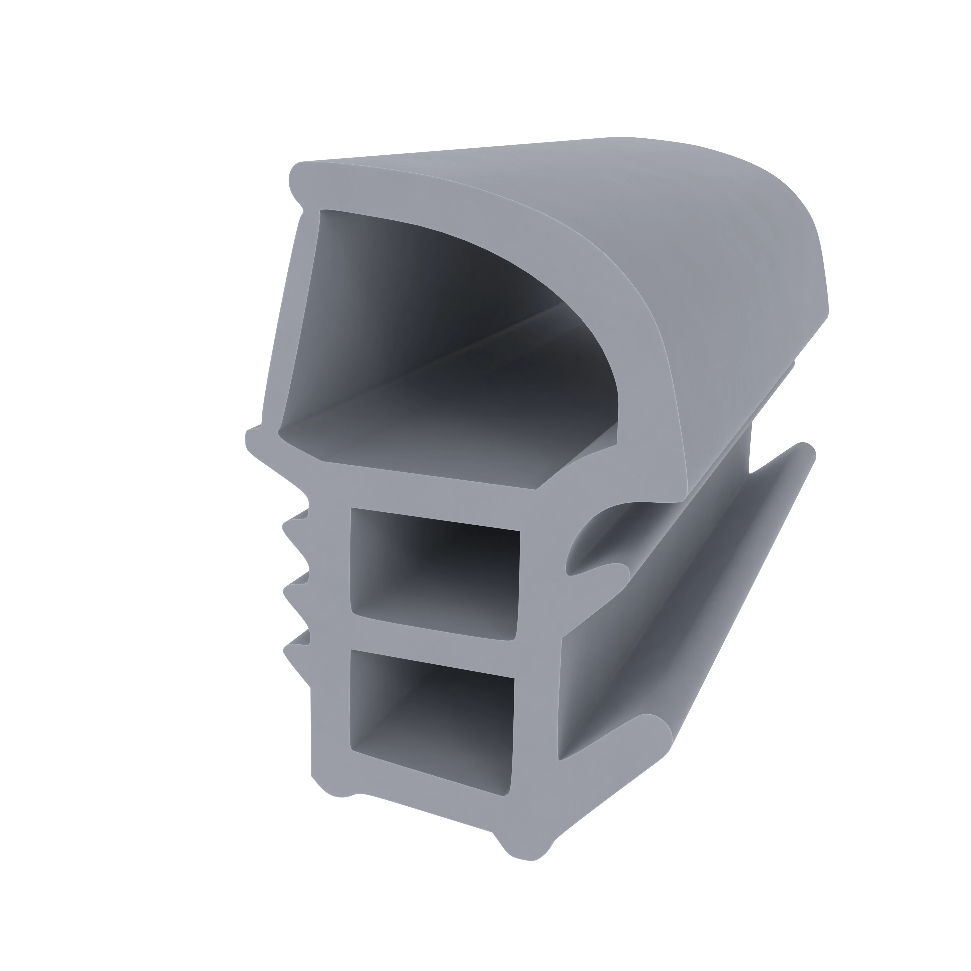Stahlzargendichtung für Stahlrahmen | 22 mm Höhe | Farbe: grau
