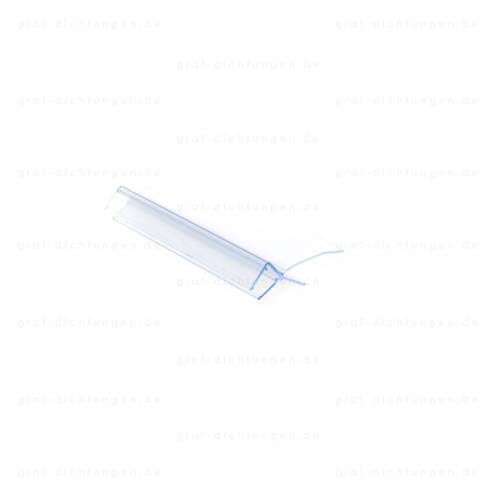 Duschdichtung mit 135° Lippe | Glasstärke: 6 – 8 mm | Farbe: transparent