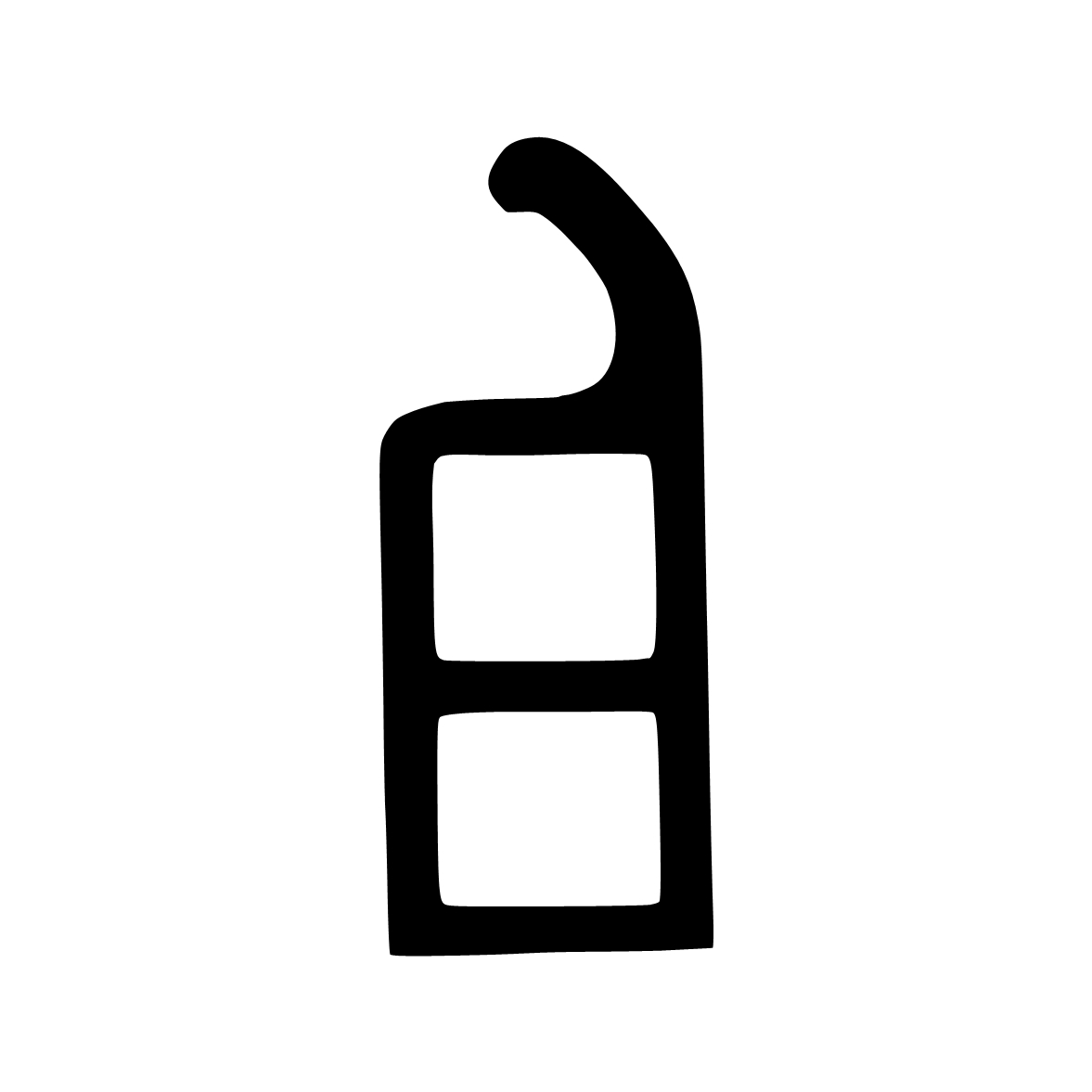 Türrahmen Dichtung - Stahlzargendichtung für Stahlprofile | 7 mm Breite | Farbe: grau