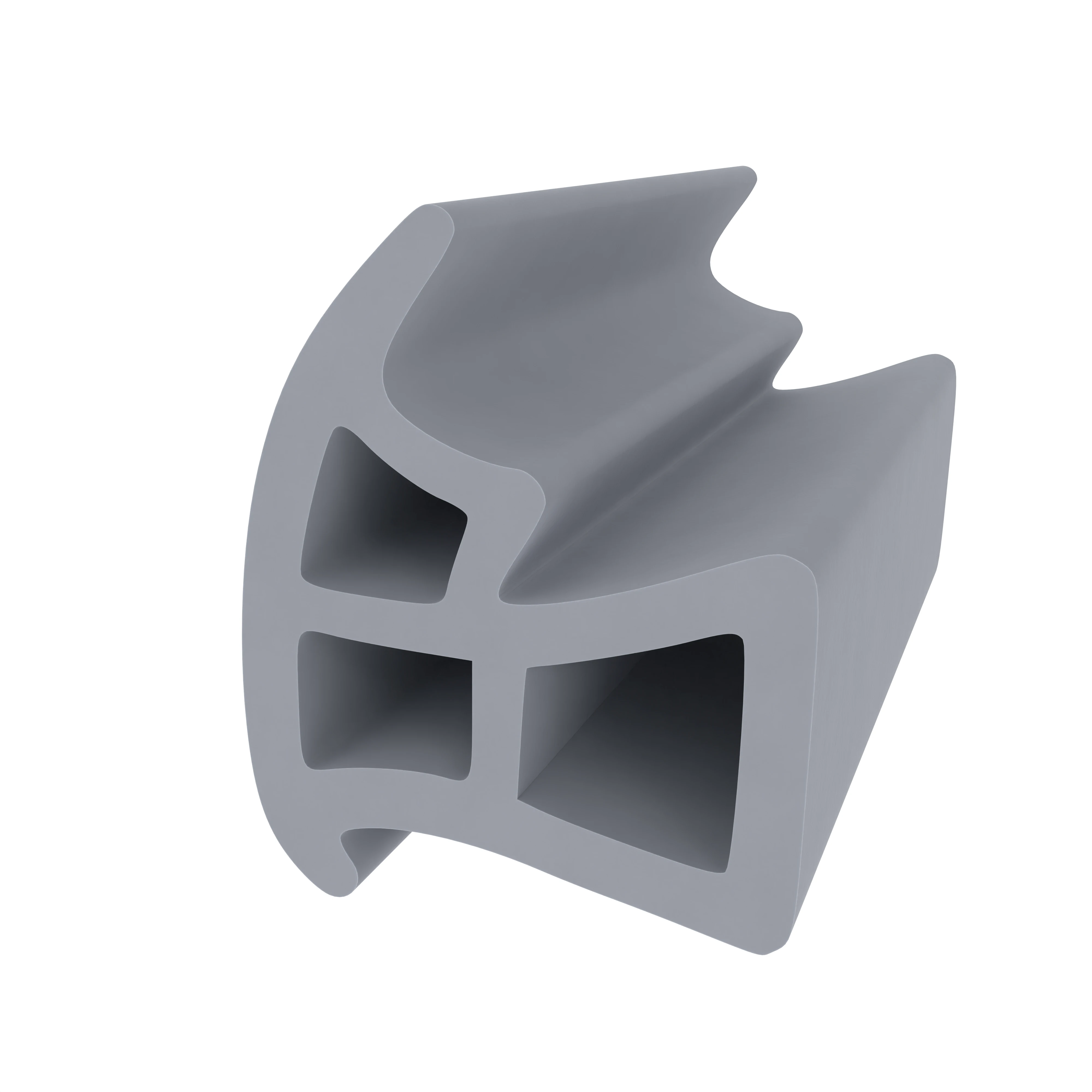 Stahlzargendichtung für Stahlrahmen | 13 mm Breite | Farbe: grau