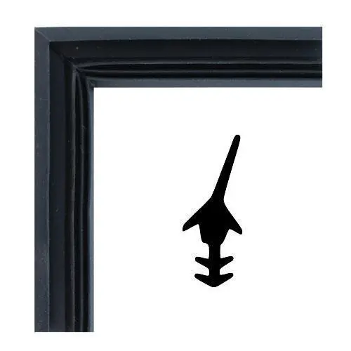 Dichtungsecke für Holzzargendichtung F0966 | Farbe: schwarz Dichtungsecke für Holzzargendichtung F0966 | Farbe: schwarz