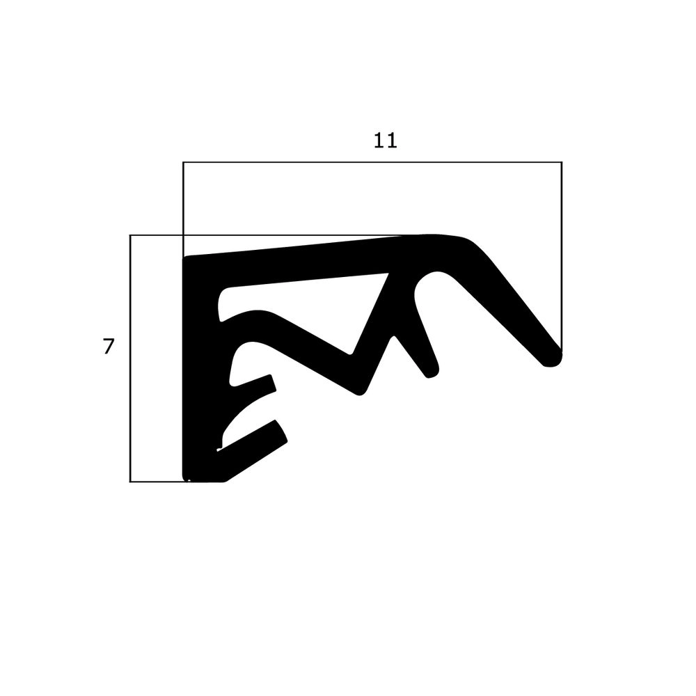 Überschlagdichtungen - Überschlagdichtung für Holzfenster | 3 mm Nutbreite | Farbe: weiß