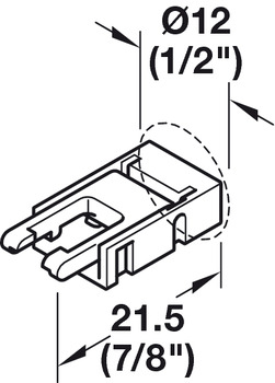 Beleuchtung - Verbindungsleitung für Häfele Loox5 | LED-Bänder: 8 mm, multiweiß | Länge: 500 mm