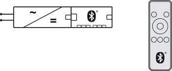 Fernbedienung für Häfele Connect Mesh | Signalübertragung: Bluetooth®