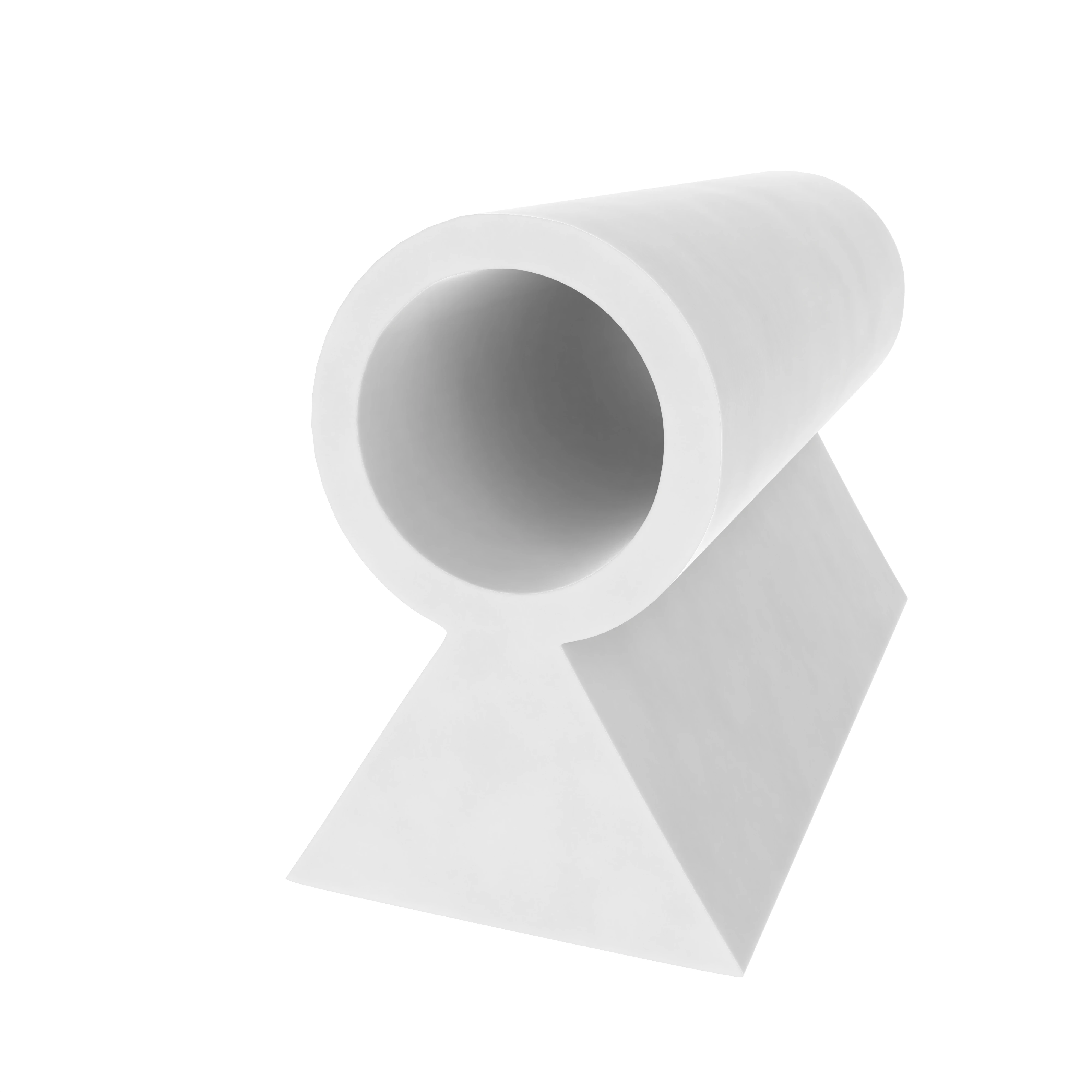 Schlauchdichtung für Stahltüren | 7 mm Höhe | Farbe: weiß