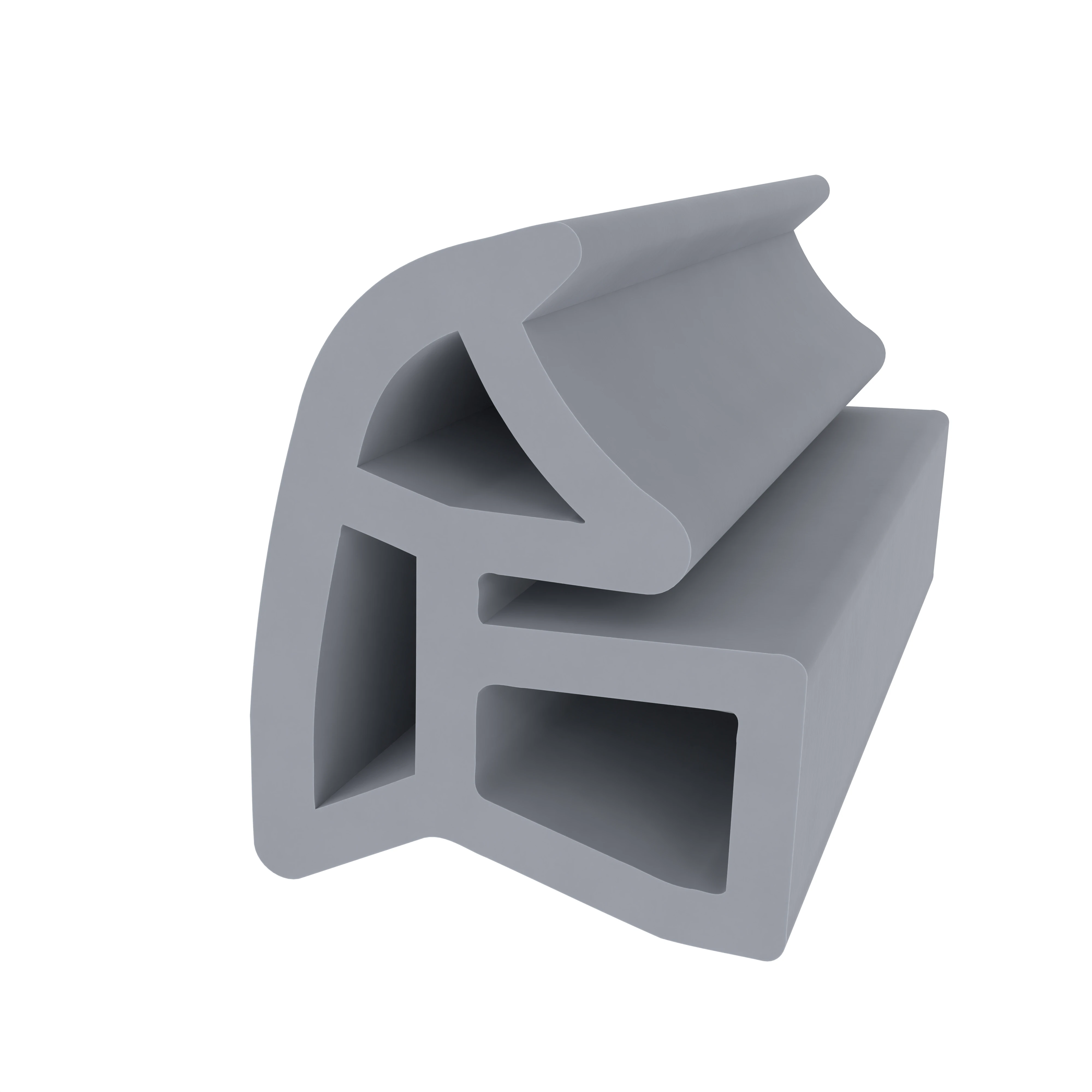 Stahlzargendichtung für Stahlrahmen | 16 mm Höhe | Farbe: grau