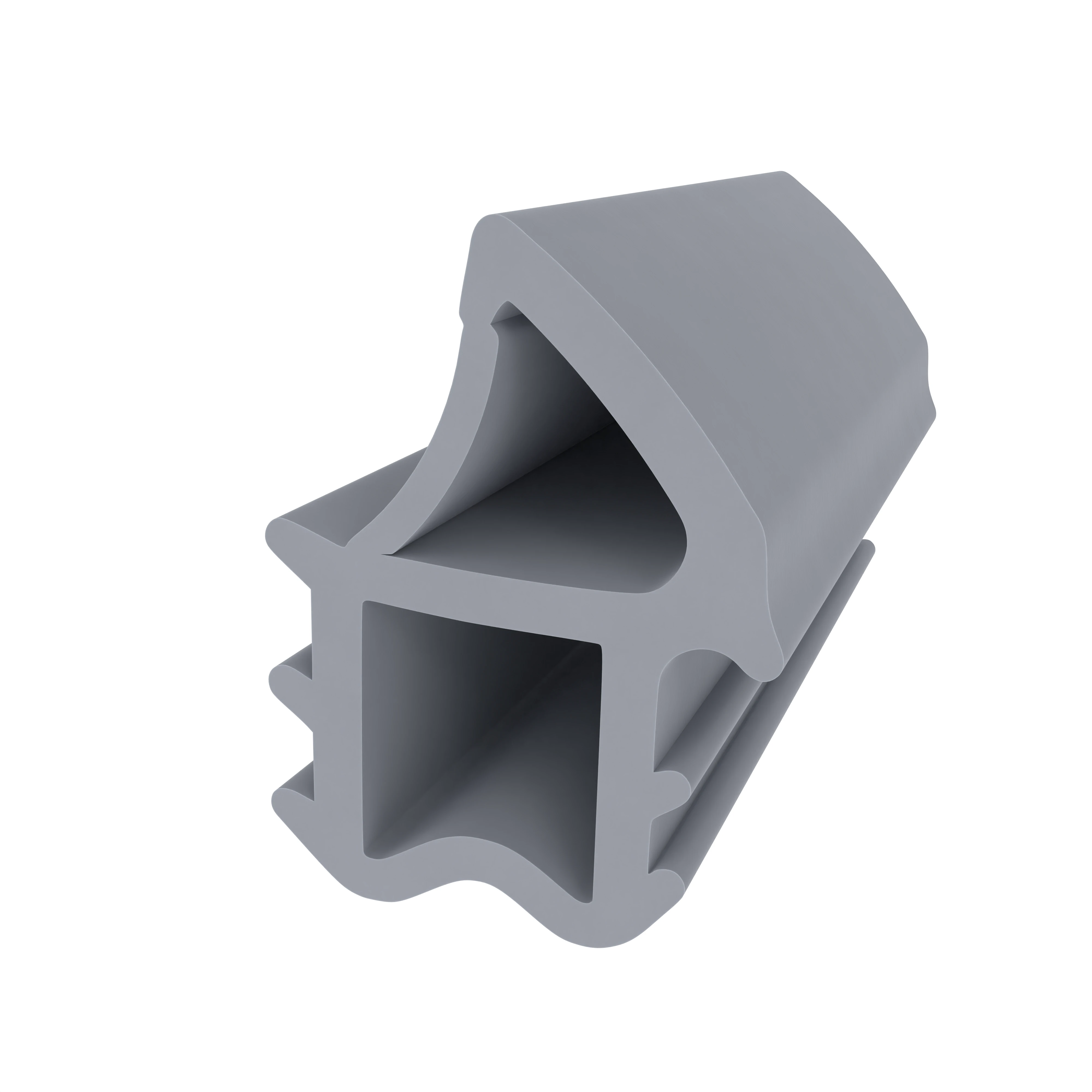 Stahlzargendichtung mit Ausreißsteg| 14 mm Breite | Farbe: grau