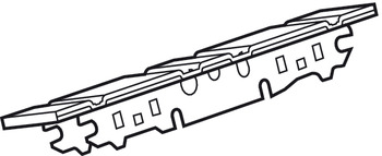 Beschläge - Blum Frontbefestigung | Modell 20S4200 | Farbe: vernickelt