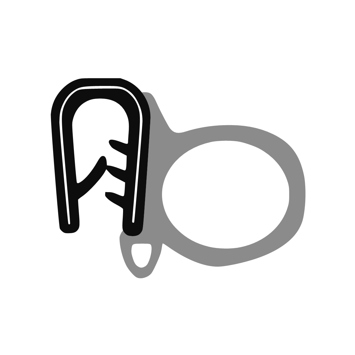 Kantenschutz Dichtprofile - Kantenschutzprofil | Klemmbereich: 2,5 – 4 mm | Farbe: schwarz