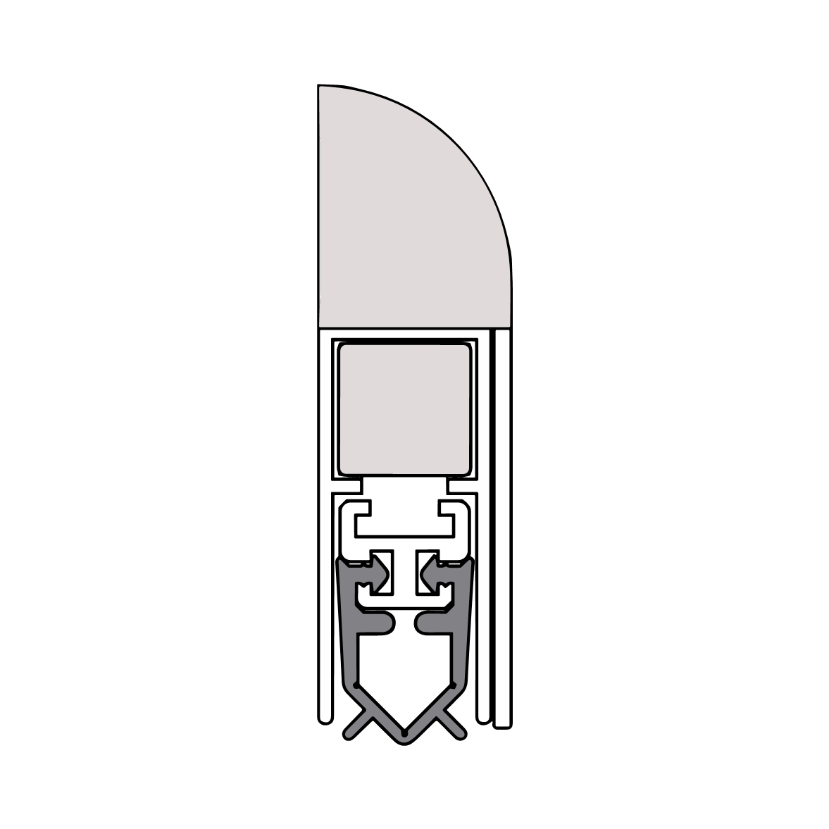 Wind-Ex Absenkdichtung von Athmer | Länge: 1110 mm