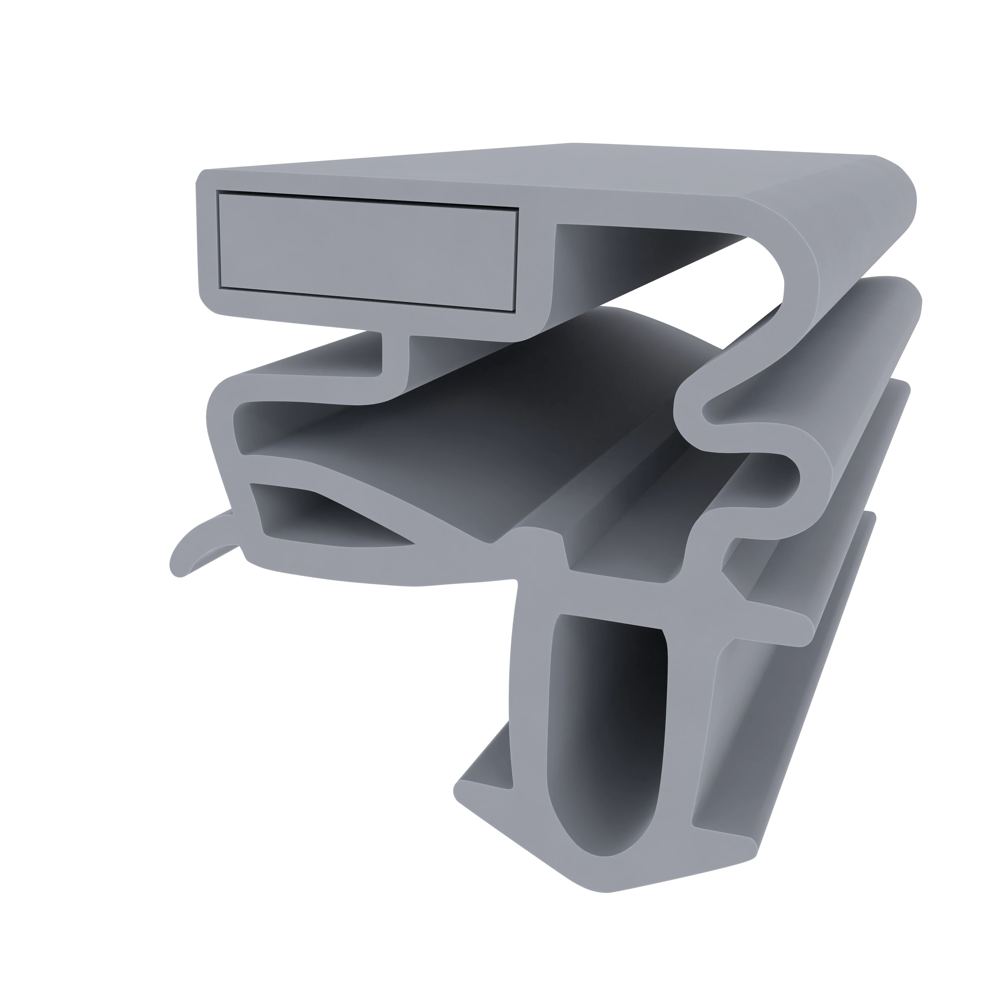 Kühlschrankdichtungsrahmen | Höhe: 19,7 mm | Farbe: grau Kühlschrankdichtungsrahmen | Höhe: 19,7 mm | Farbe: grau