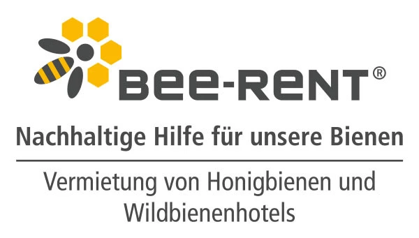 Bee-Rent Logo, Nachaltige Hilfe für unsere Bienen