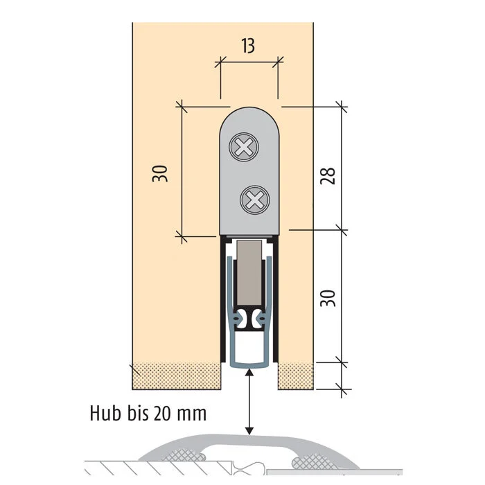 Planet HS  Absenkdichtung | Länge: 585 mm