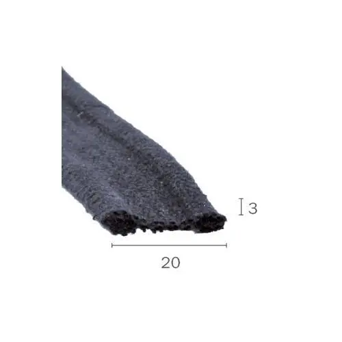 Gewebeband für Motorhauben | Höhe: 3 mm | Farbe: schwarz