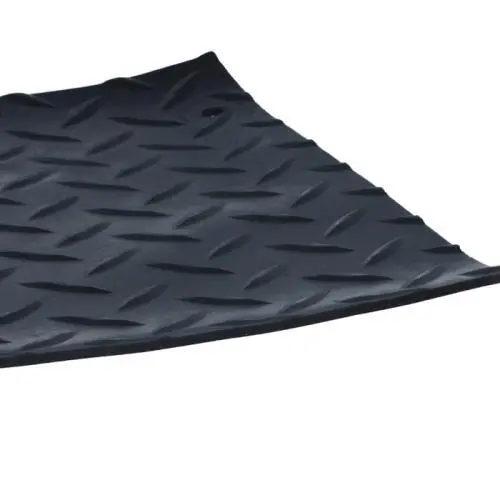 Gummiläufer Zuschnitt - Riffelmatte mit Tränenbleckoptik | Dicke: 3 mm | Breite: 1500 mm