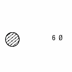 Moosgummidichtung rund | 6 mm Durchmesser | Farbe: grau