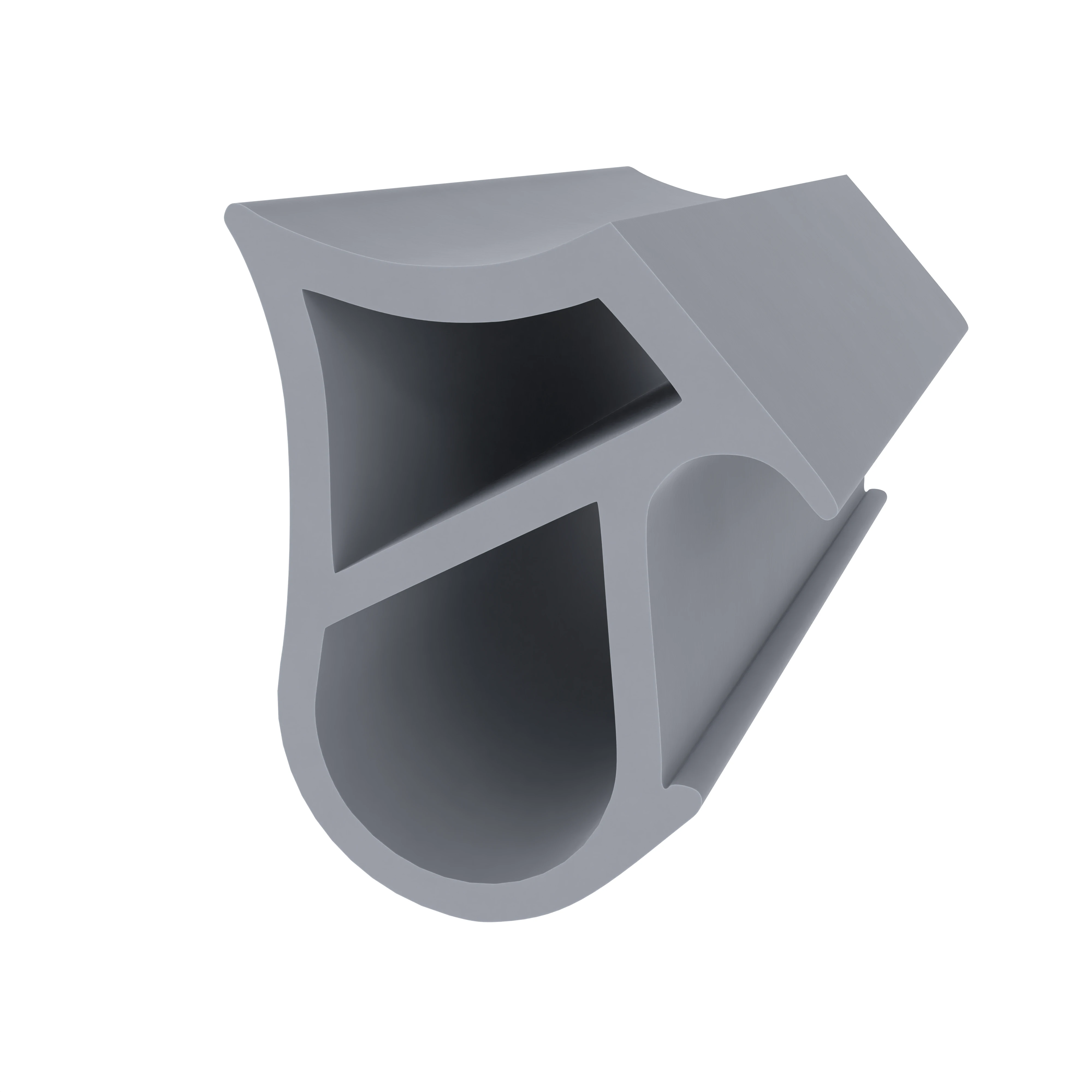 Stahlzargendichtung für Stahlrahmen | 16 mm Höhe | Farbe: grau