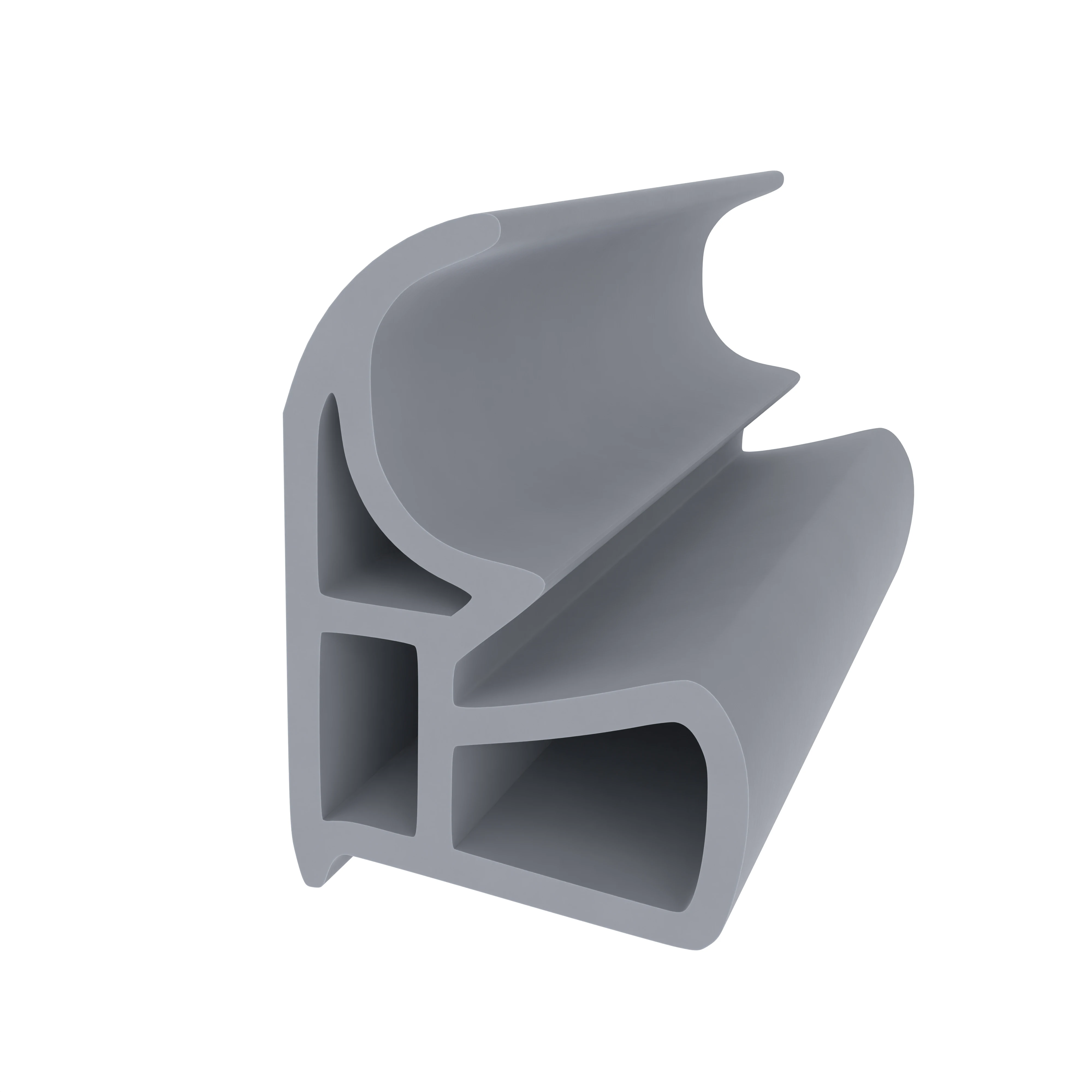 Stahlzargendichtung für Stahlrahmen | 18 mm Höhe | Farbe: grau