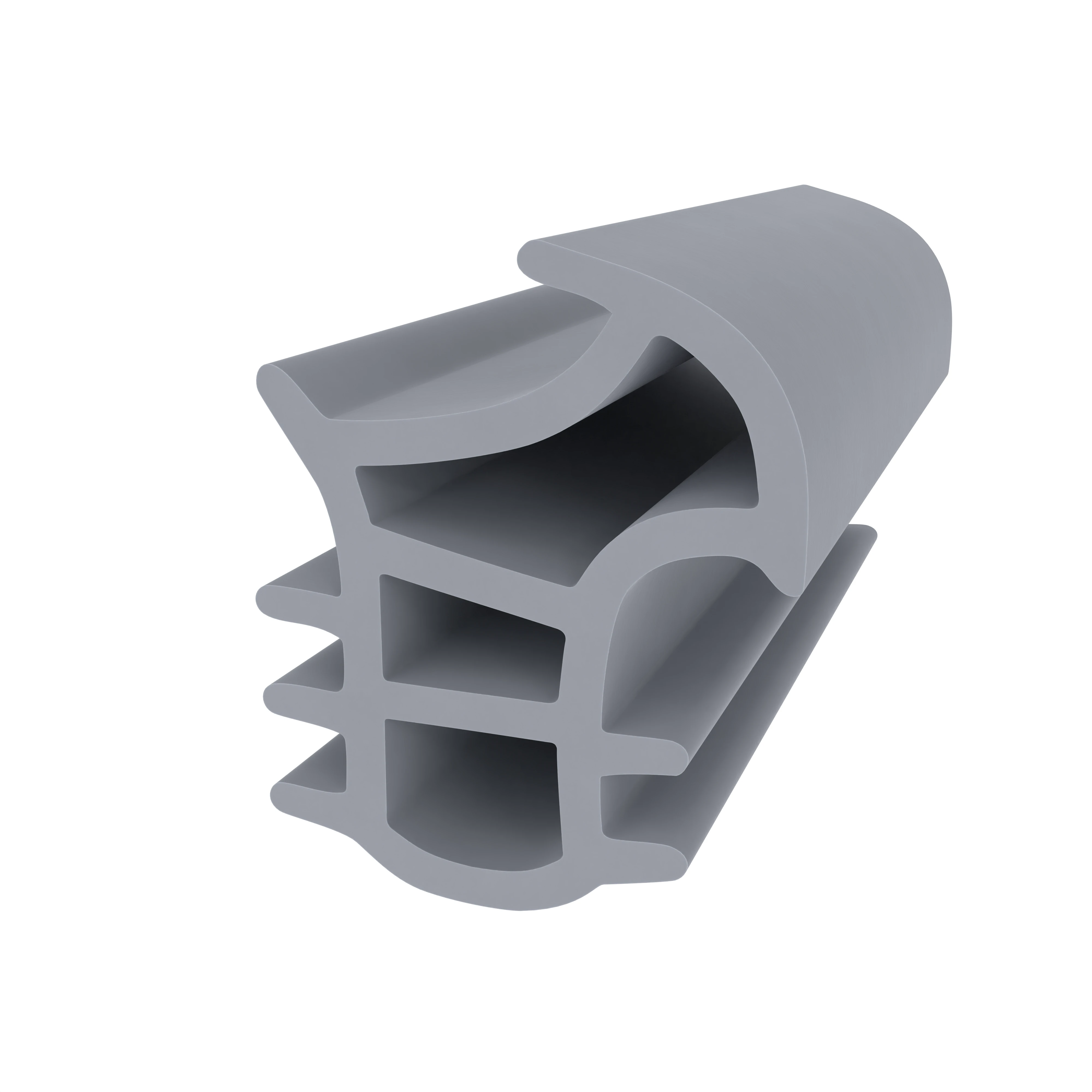 Stahlzargendichtung für Stahlrahmen | 17 mm Höhe | Farbe: grau