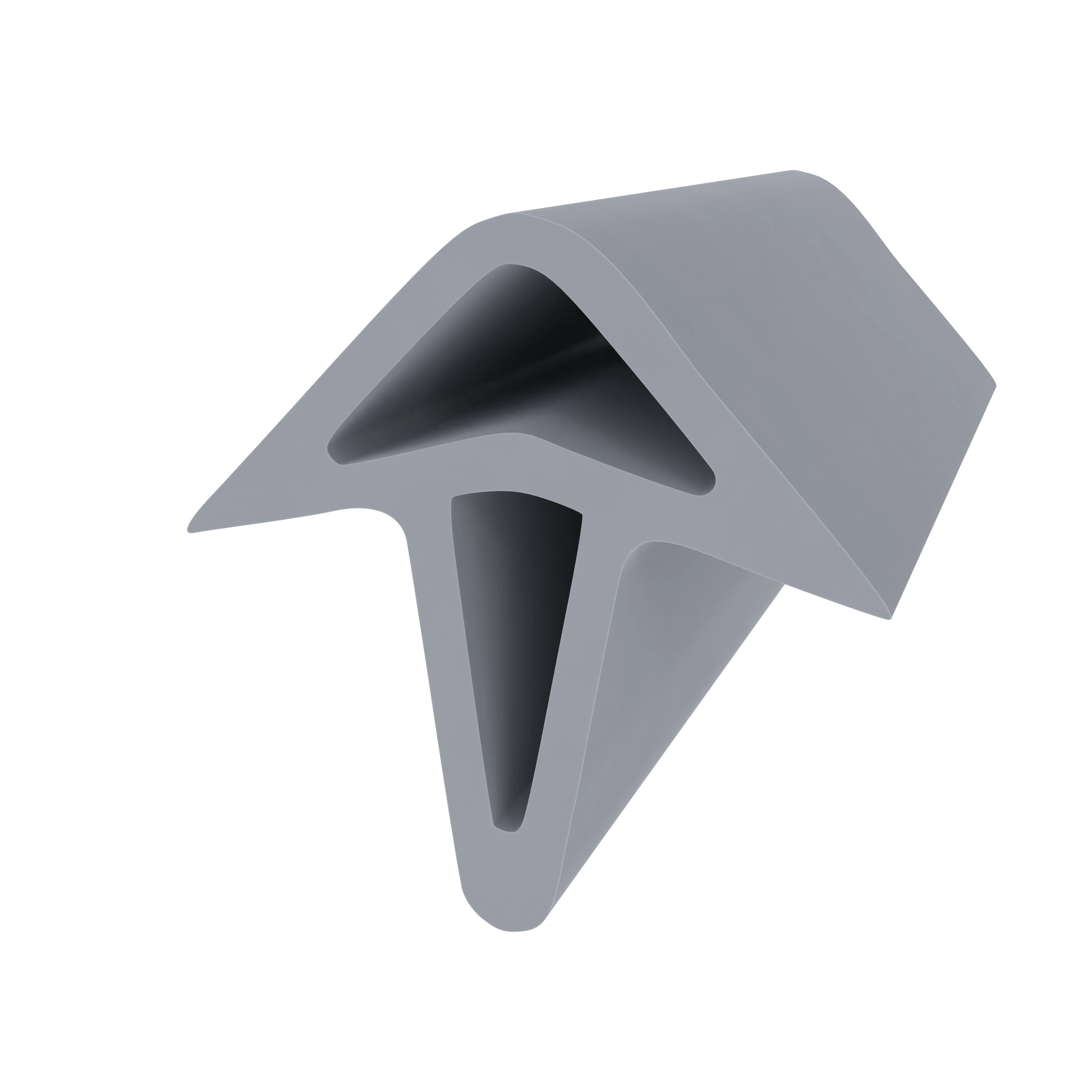 Stahlzargendichtung für Stahlprofile | 17 mm Breite | Farbe: grau