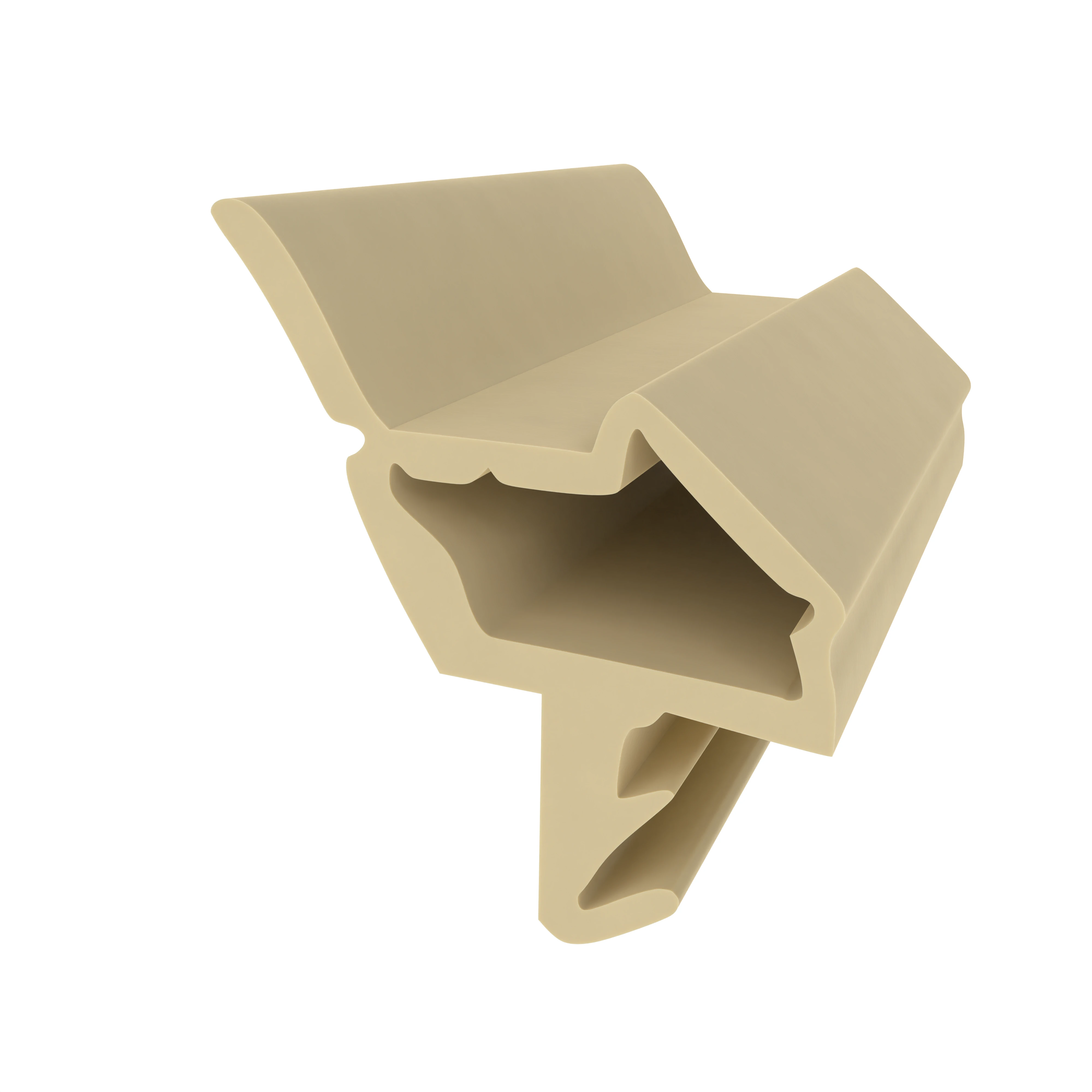 Türrahmen Dichtung - Holzzargendichtung für Zimmertüren | 3 mm Nut | Farbe: beige