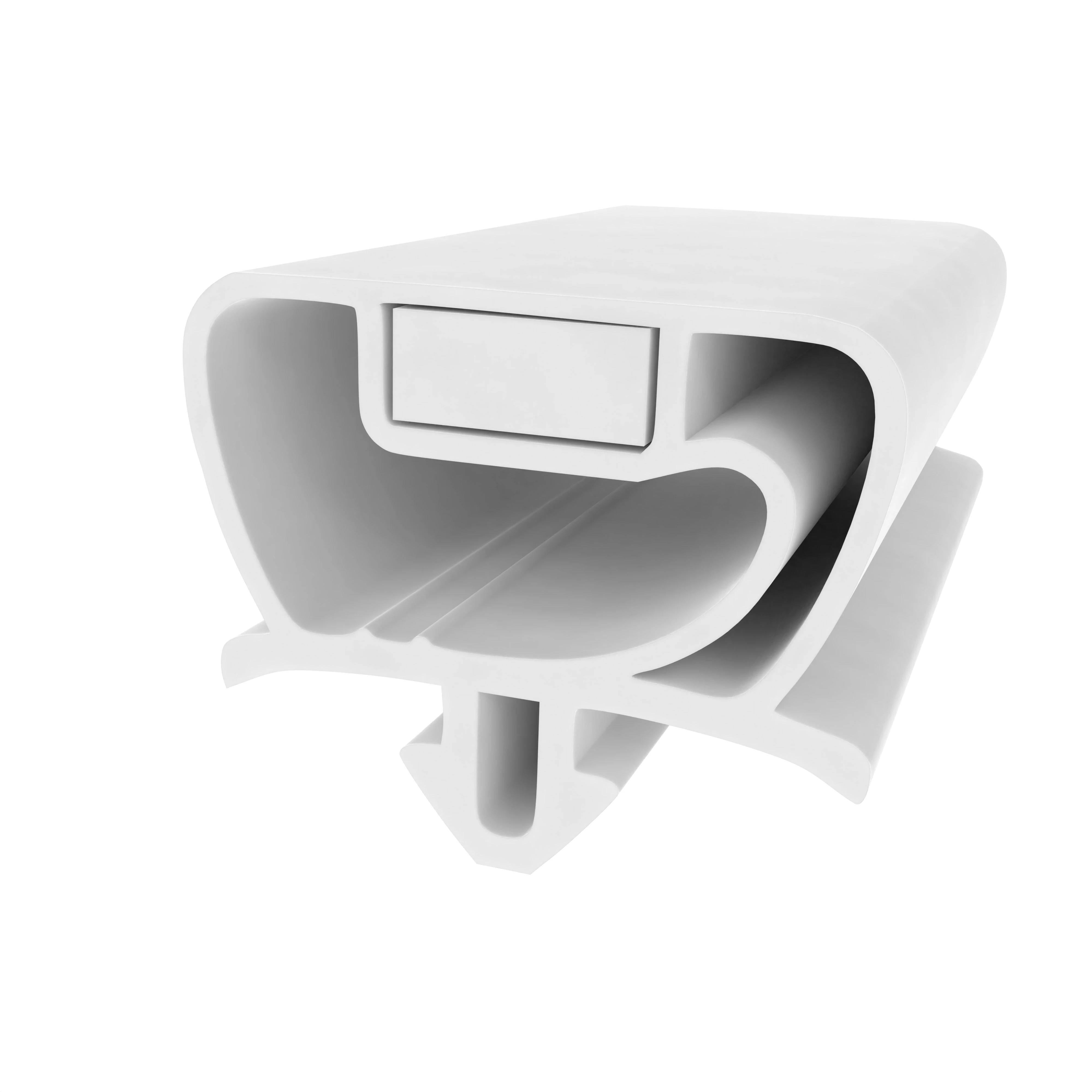 Kühlschrankdichtungen - Kühlschrankdichtungsrahmen | Höhe: 18 mm | Farbe: weiß