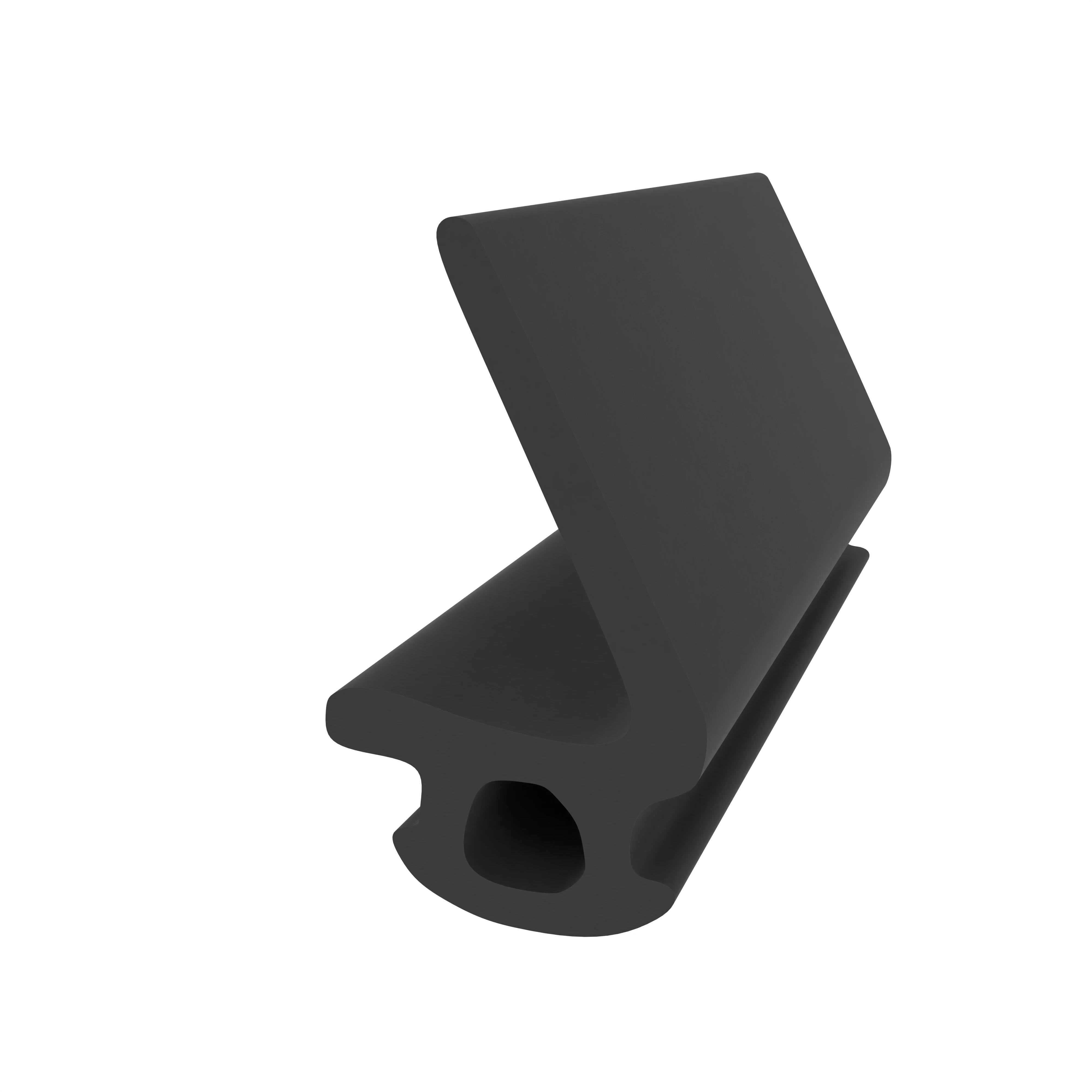 Anschlagdichtung mit Lippe für Schüco Fenster | 13 mm Höhe | Farbe: schwarz 