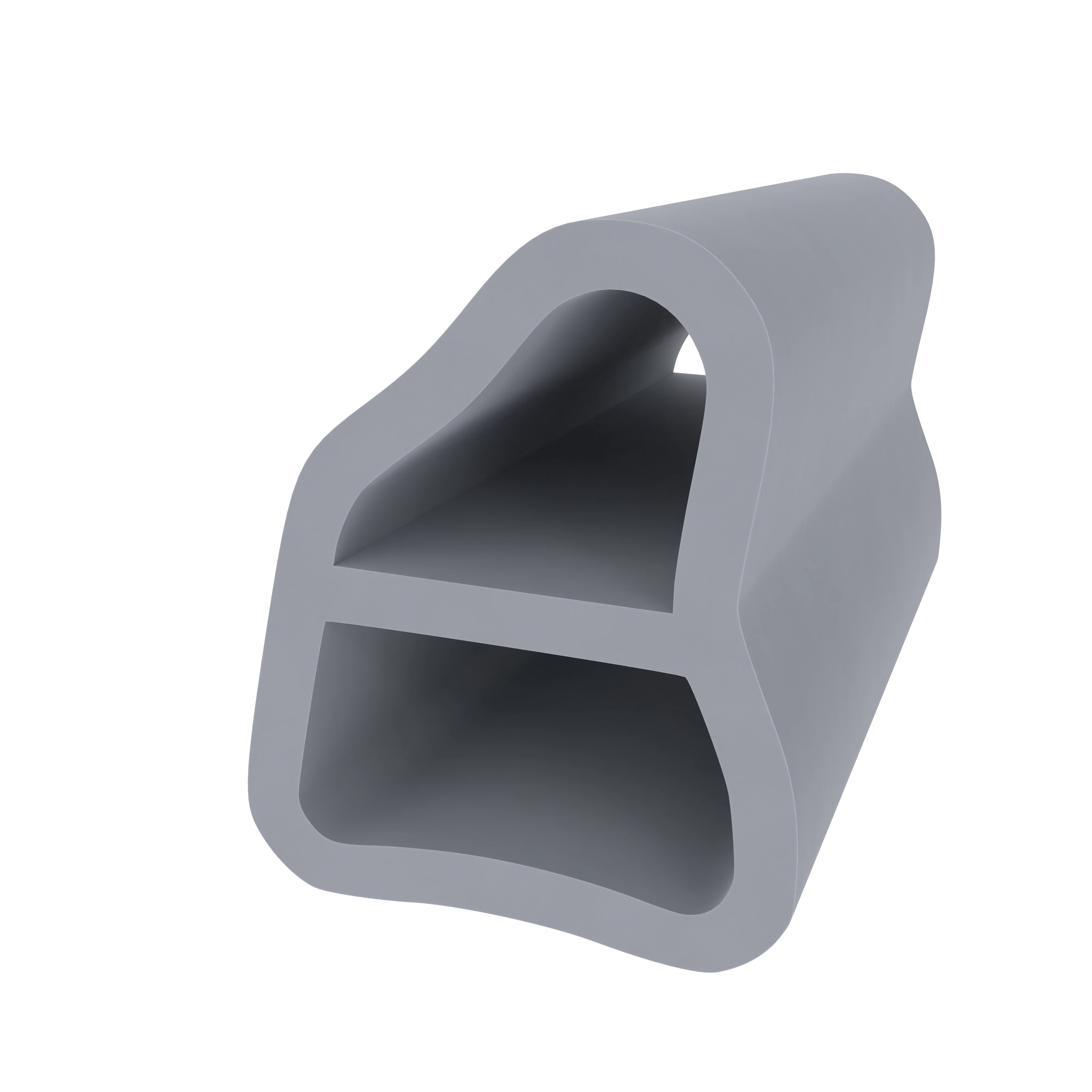 Türrahmen Dichtung - Stahlzargendichtung für Stahltüren | 13 mm Breite | Farbe: grau