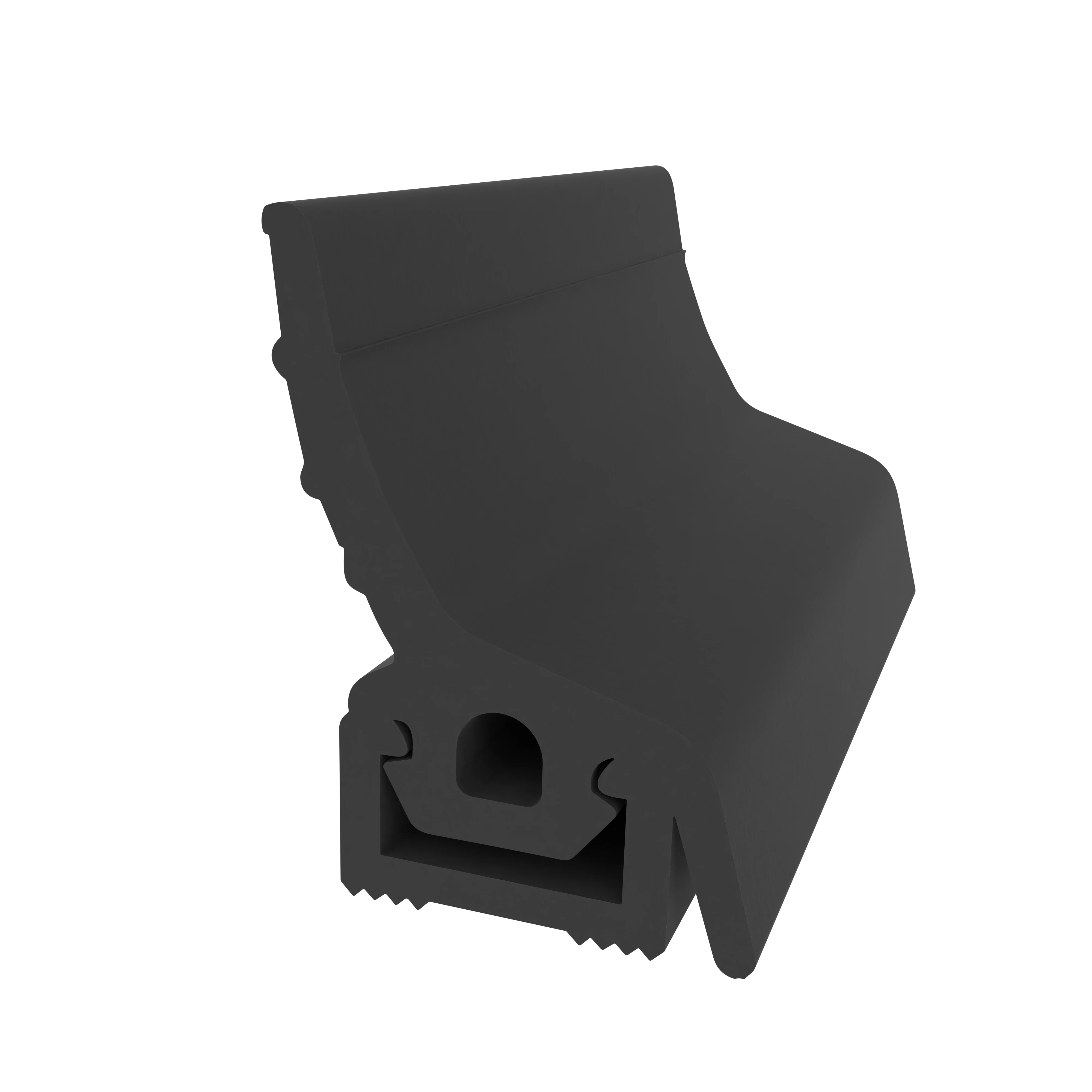 Anpressdichtung für Fenster- und Türrahmen | 17 mm Höhe | Farbe: schwarz Anpressdichtung für Fenster- und Türrahmen | 17 mm Höhe | Farbe: schwarz