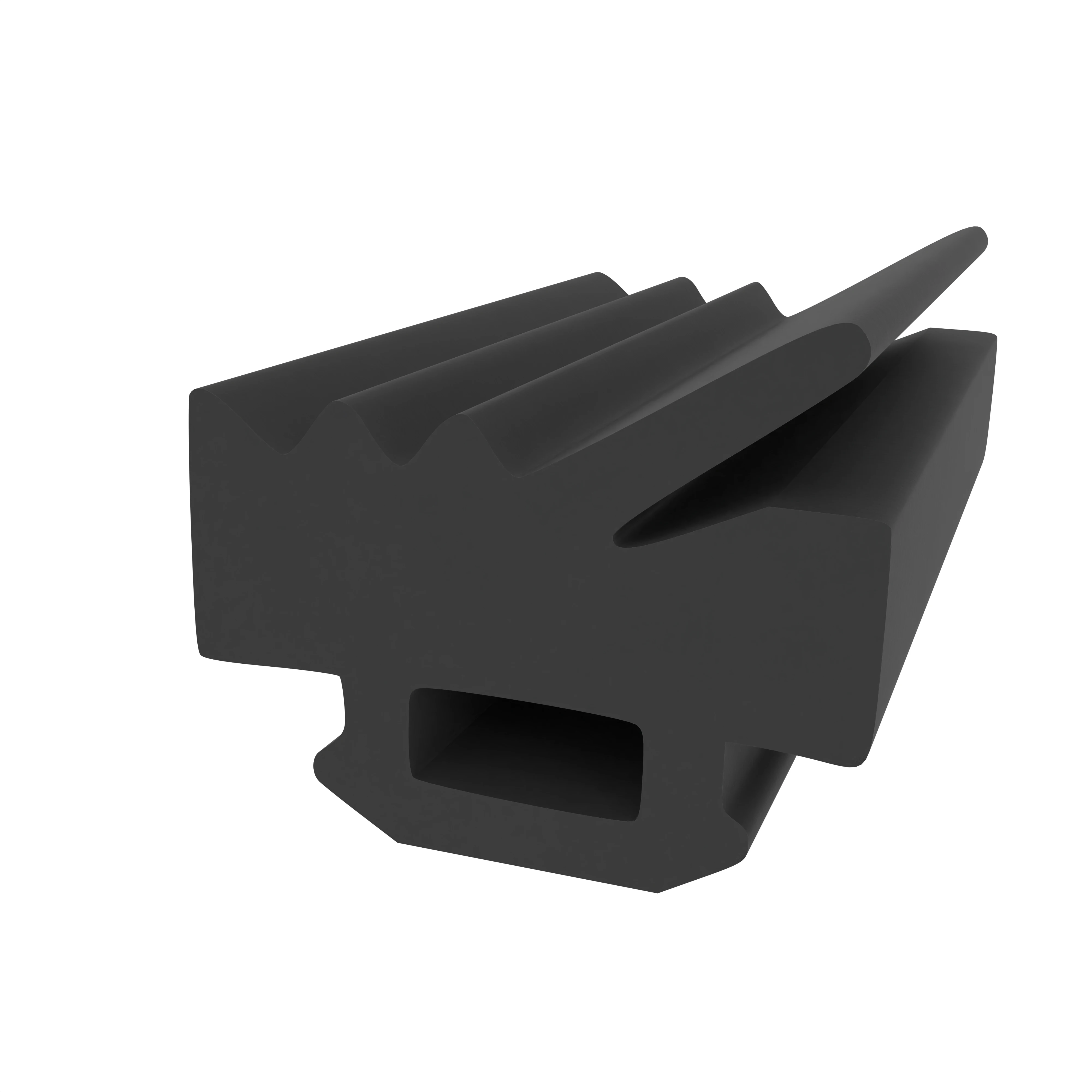 Glasauflage- und Fassadendichtungen - Verglasungsdichtung für Wicona und Schüco Fenster | 10 mm Breite | Farbe: schwarz