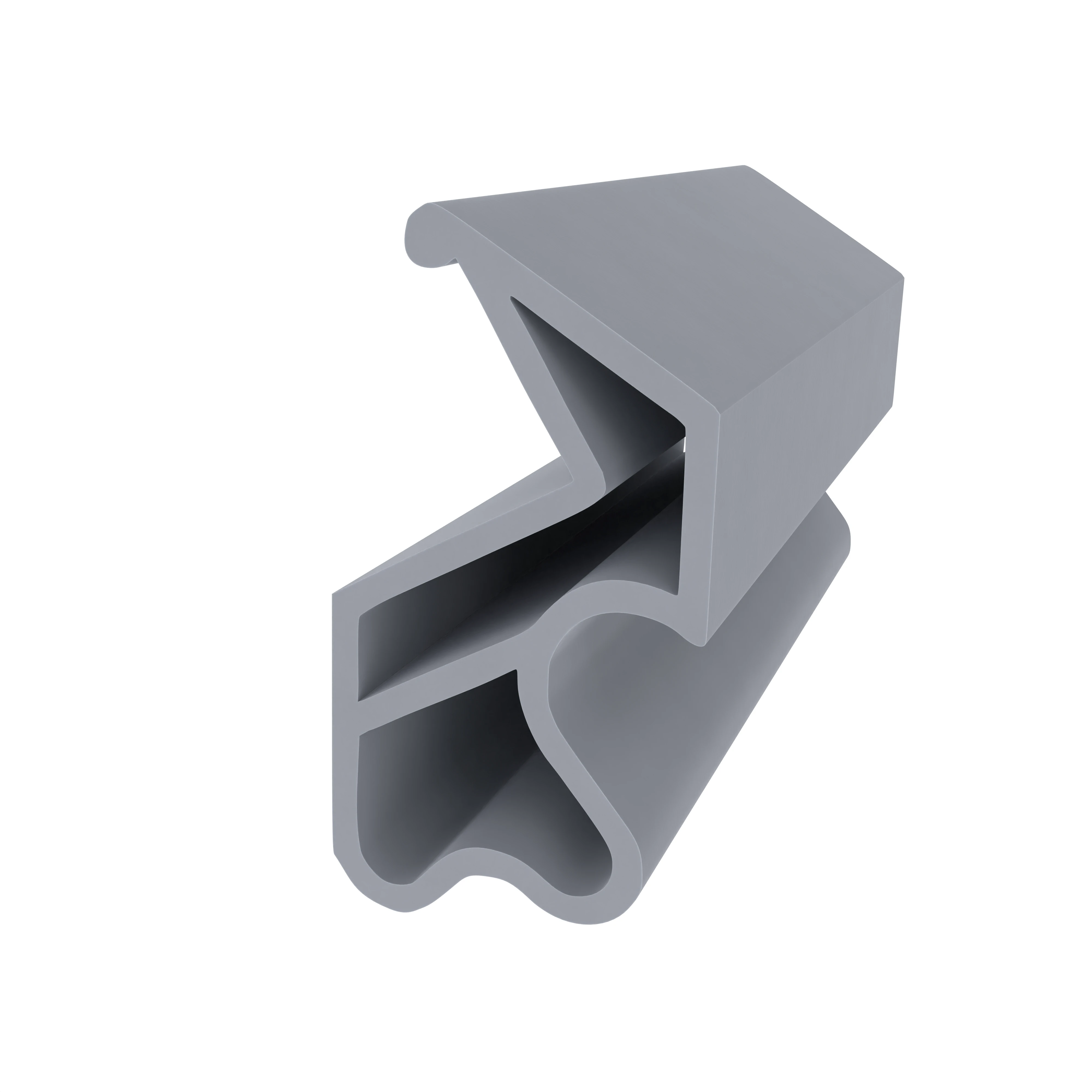 Türrahmen Dichtung - Stahlzargendichtung für Metallzargen | 25,8 mm Höhe | Farbe: grau