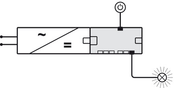 6-fach-Verteiler Häfele Loox5 | Spannung: 12 V | Leistungsbelastbarkeit: 60 W