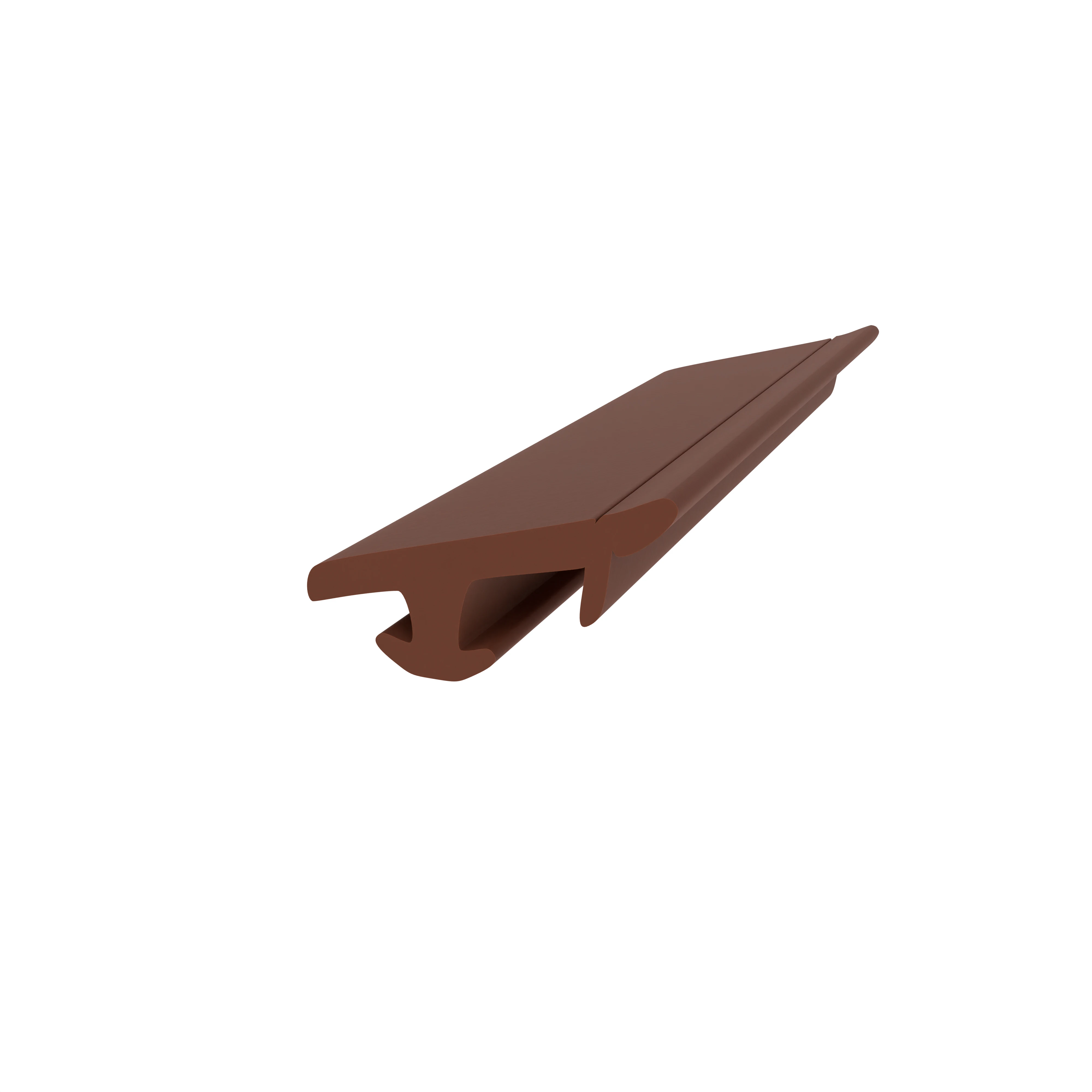 Lippendichtungen - Anschlagdichtung mit Lippe für Holzfenster | 7 mm Höhe | Farbe: schwarz 