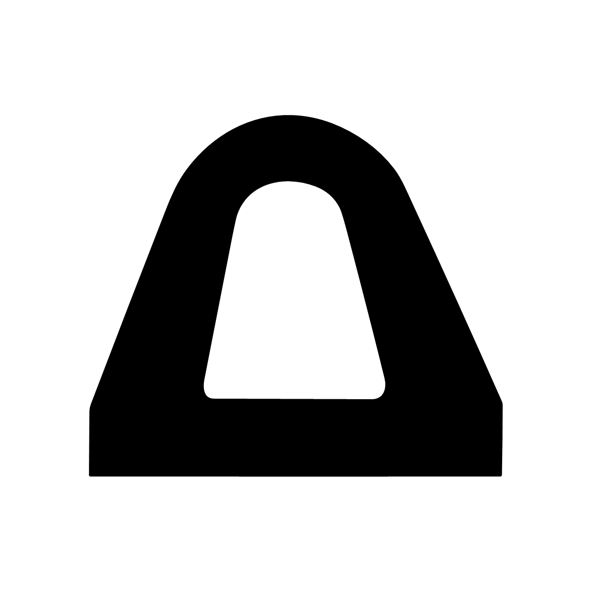 Gummi-Scheuerleisten - D-Fender Rammschutz für Boote | Höhe: 70 mm | Farbe: schwarz