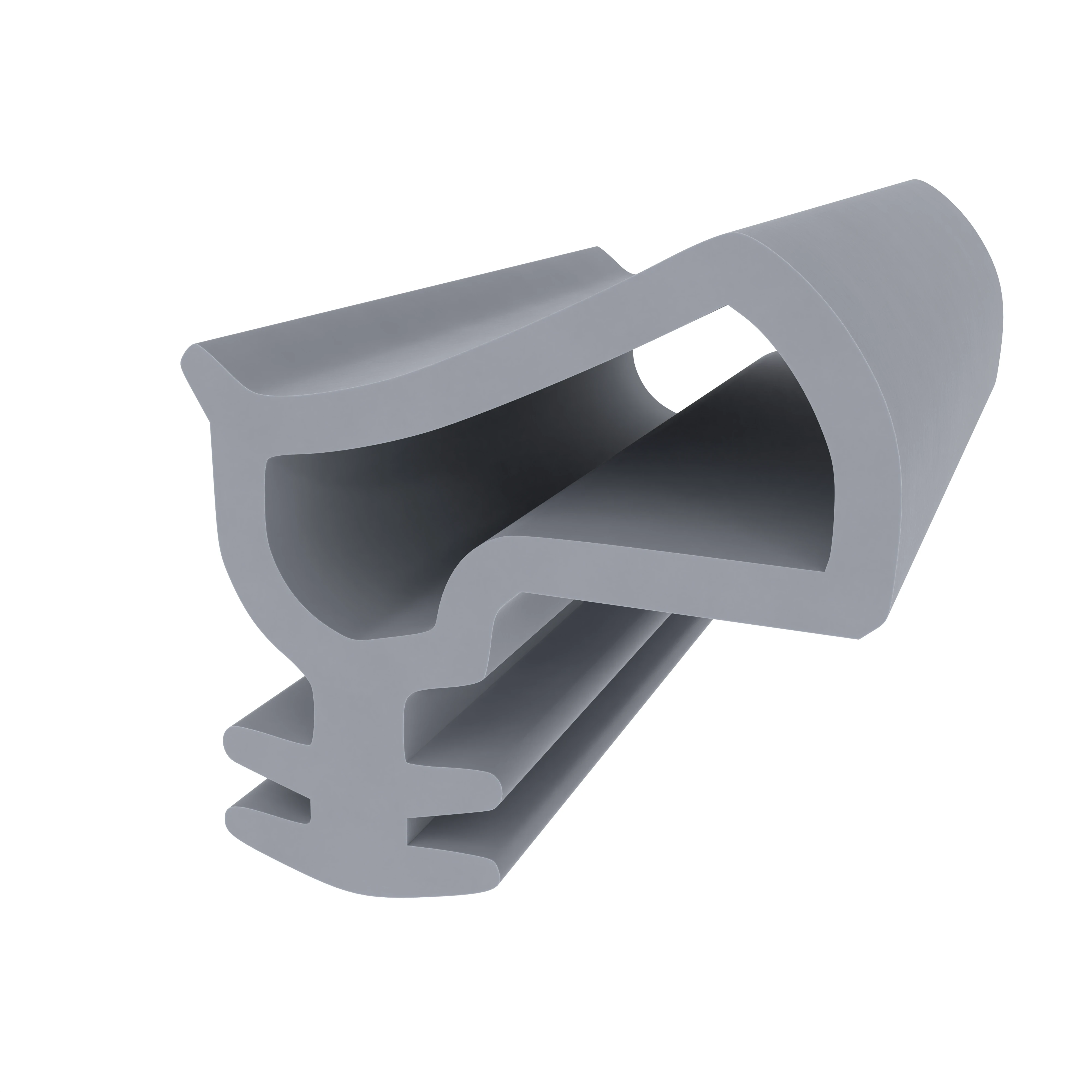 Stahlzargendichtung für Stahltüren | 13 mm Breite | Farbe: grau
