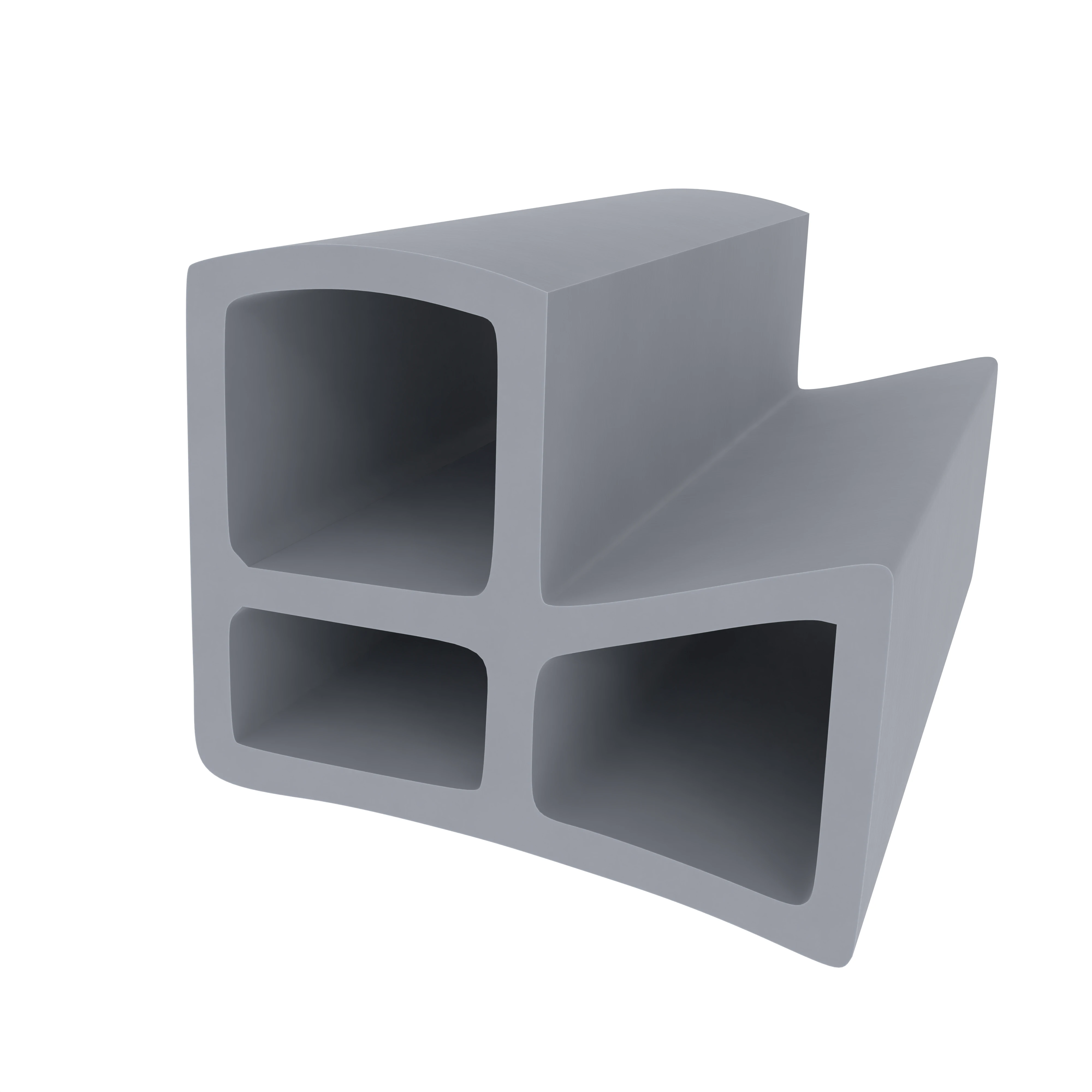 Türrahmen Dichtung - Stahlzargendichtung für Stahlrahmen | 16 mm Breite | Farbe: grau