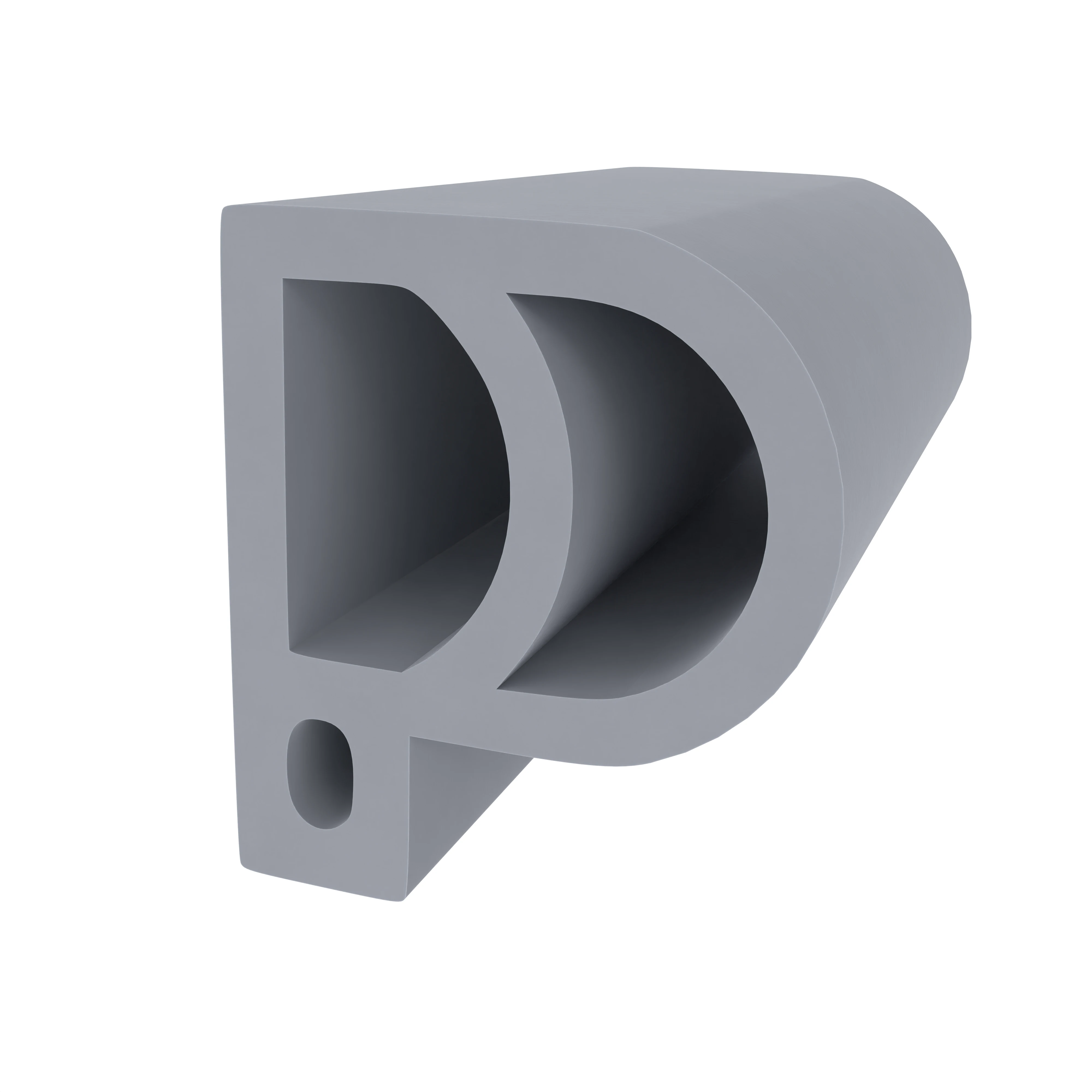 Stahlzargendichtung für Stahlrahmen | 12,5 mm Breite | Farbe: grau