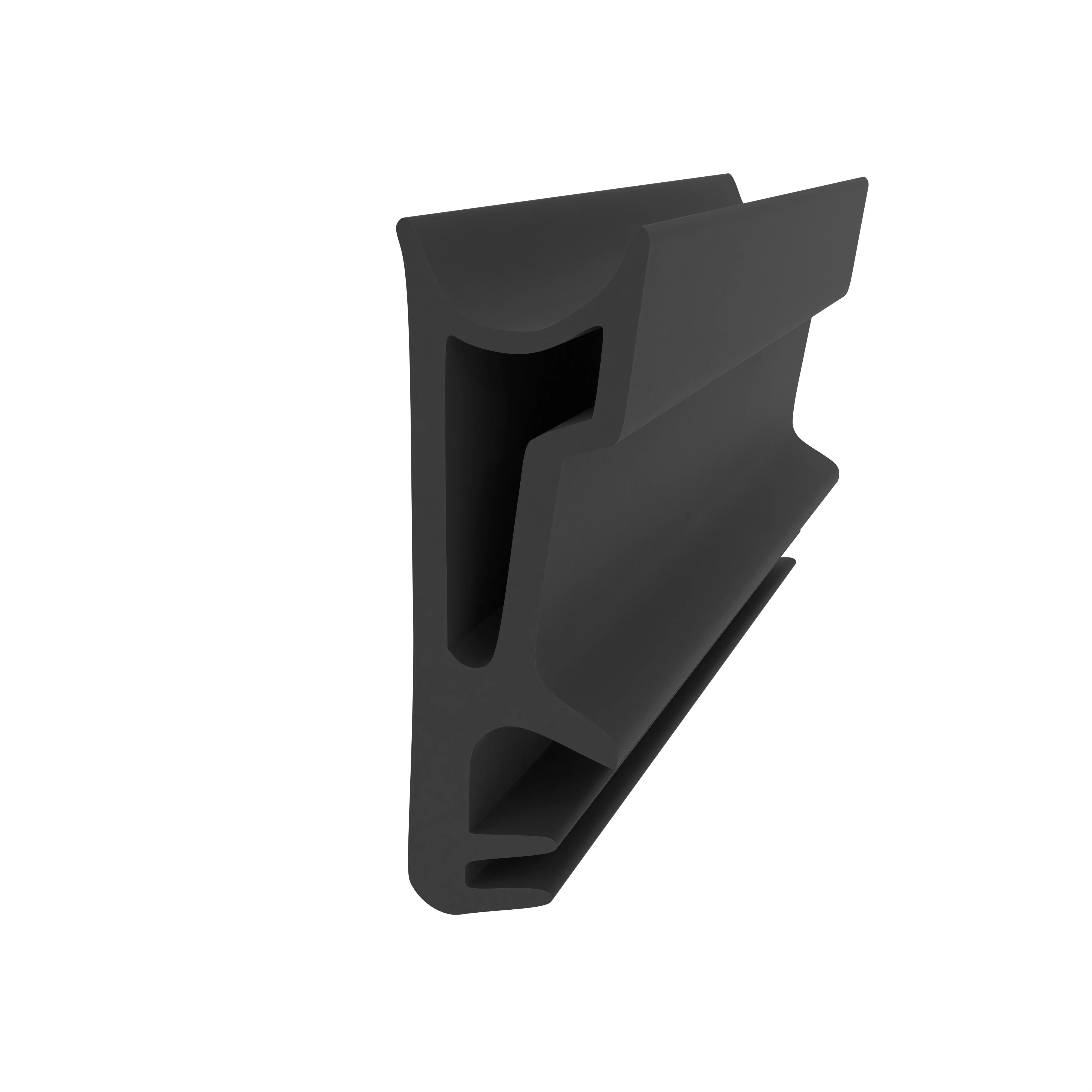 Flügelfalzdichtung für Holzzargen  | 14,5 mm Falzhöhe | Farbe: schwarz